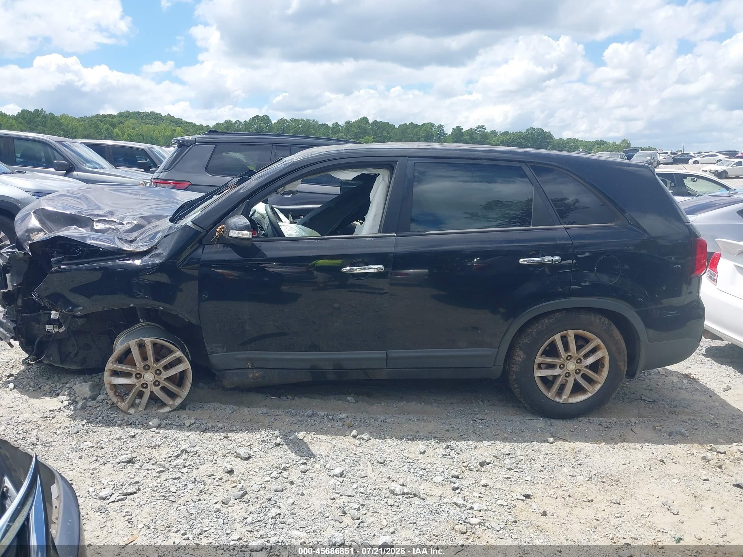 2015 Kia Sorento Lx Black vin: 5XYKT3A65FG593796