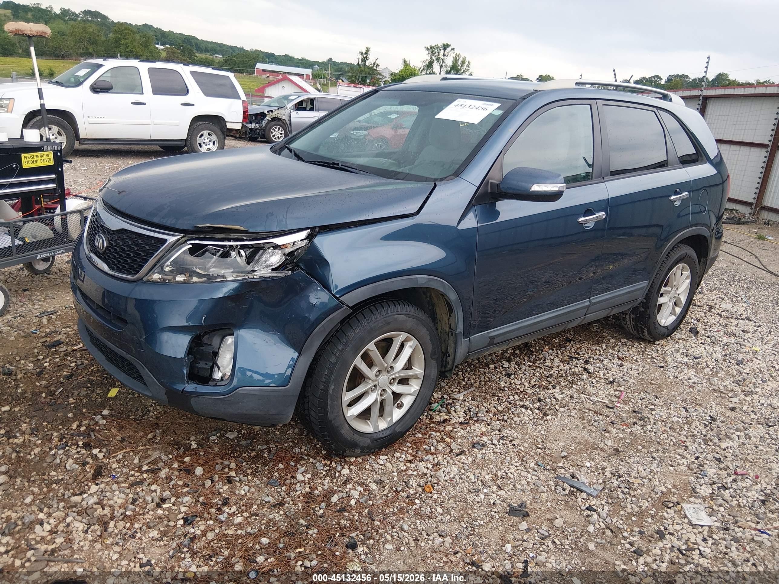2015 Kia Sorento Lx Blue vin: 5XYKT3A65FG599470