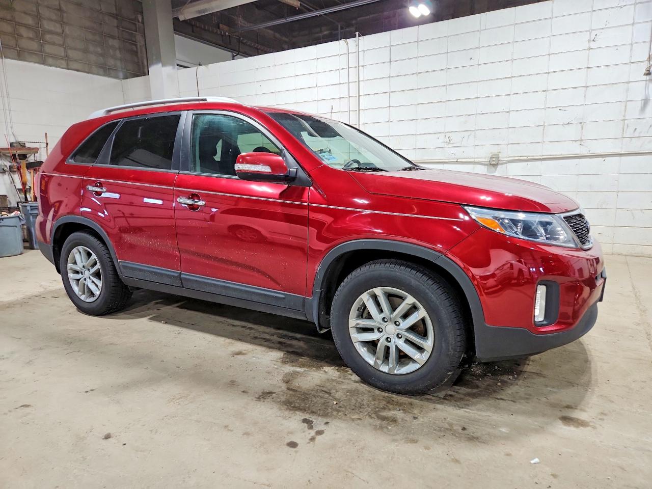 2015 Kia Sorento Lx Red vin: 5XYKT3A65FG640101