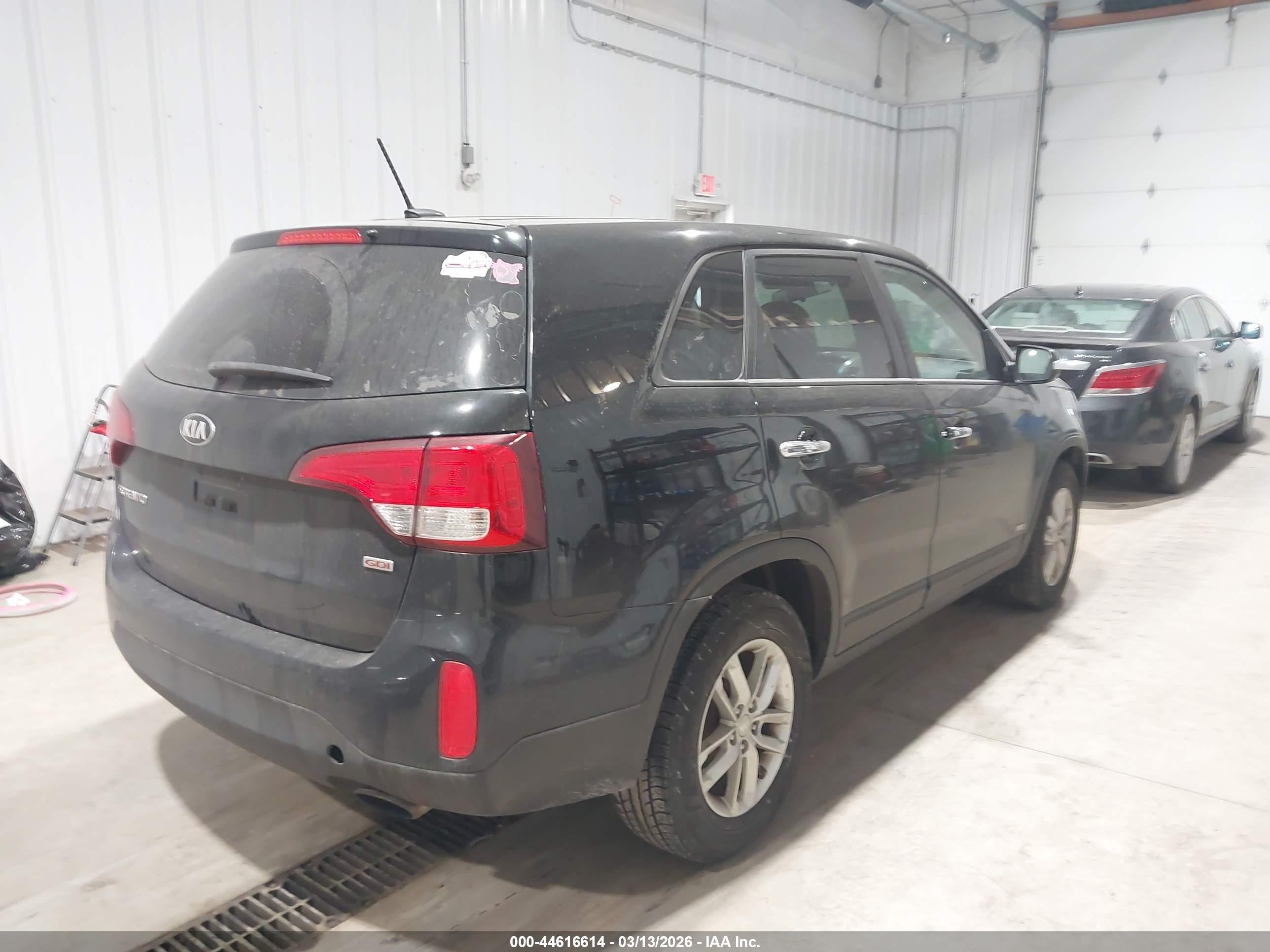 2015 Kia Sorento Lx Black vin: 5XYKT3A65FG654337