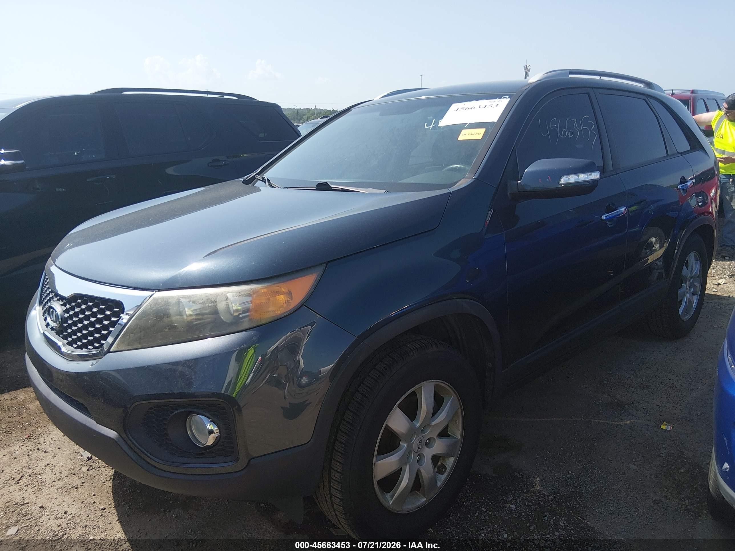2012 Kia Sorento Lx Blue vin: 5XYKT3A66CG194889