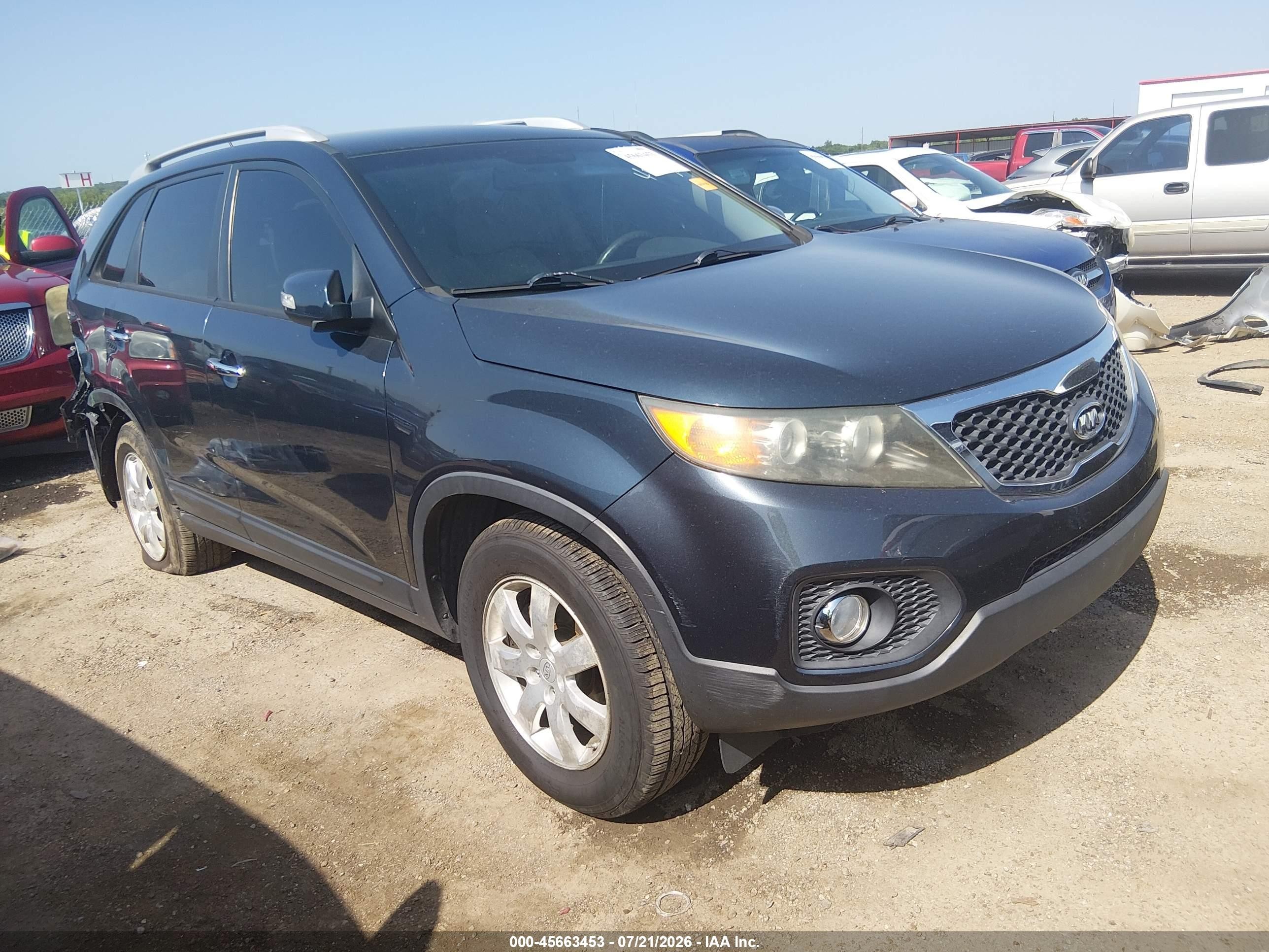 2012 Kia Sorento Lx Blue vin: 5XYKT3A66CG194889