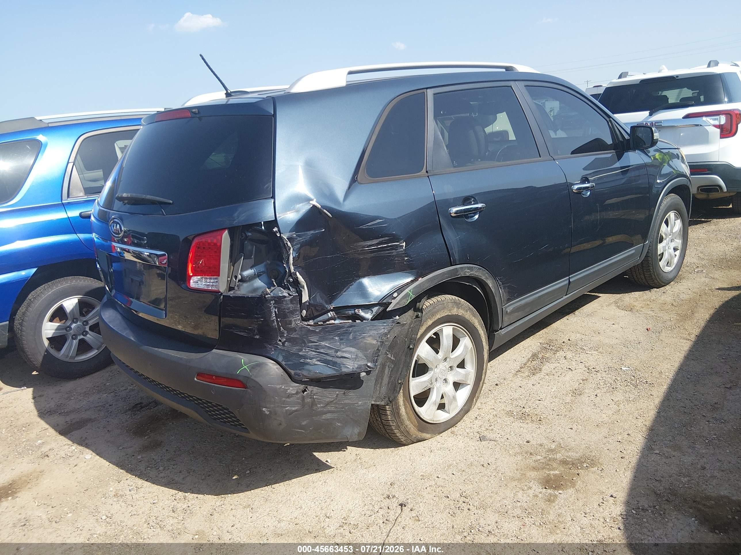 2012 Kia Sorento Lx Blue vin: 5XYKT3A66CG194889