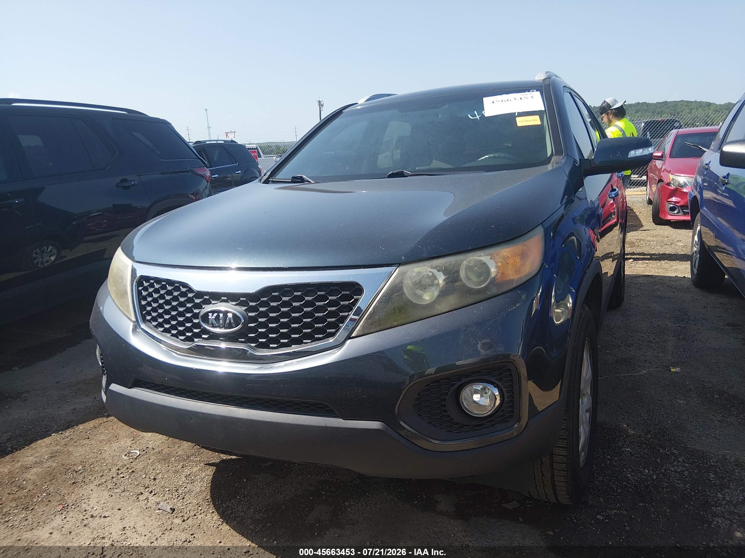 2012 Kia Sorento Lx Blue vin: 5XYKT3A66CG194889