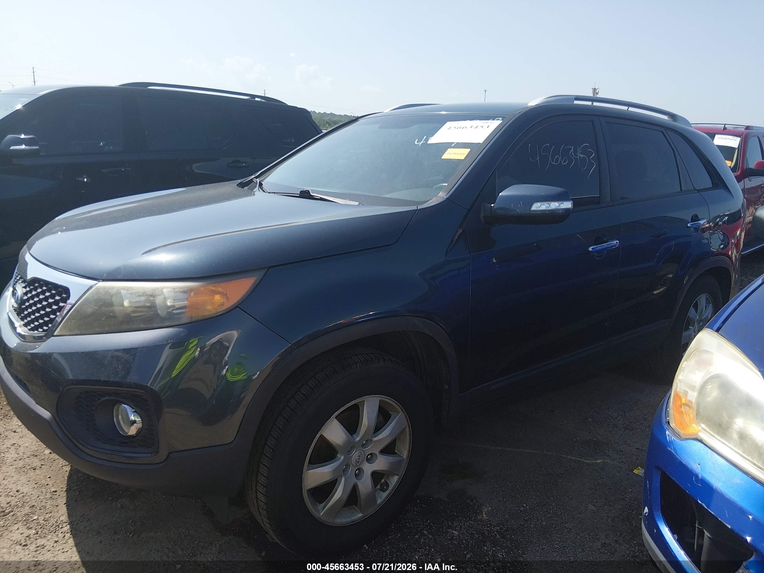 2012 Kia Sorento Lx Blue vin: 5XYKT3A66CG194889