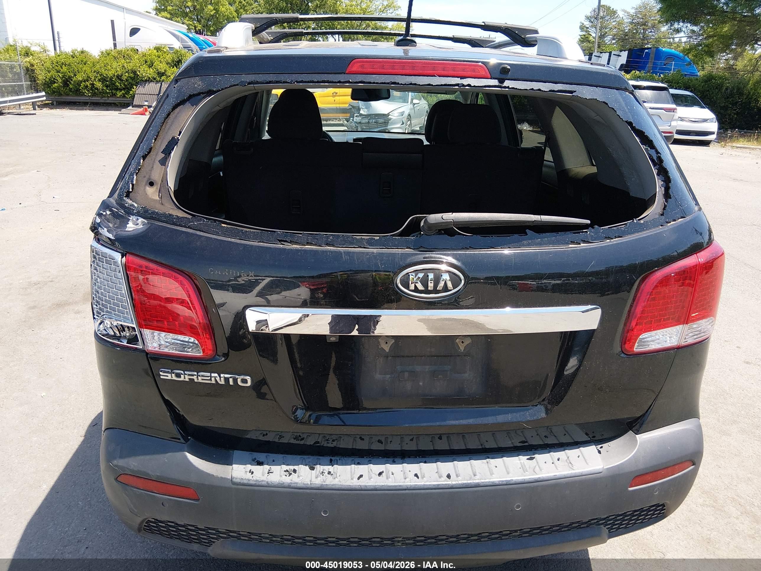 2012 Kia Sorento Lx Black vin: 5XYKT3A66CG230791