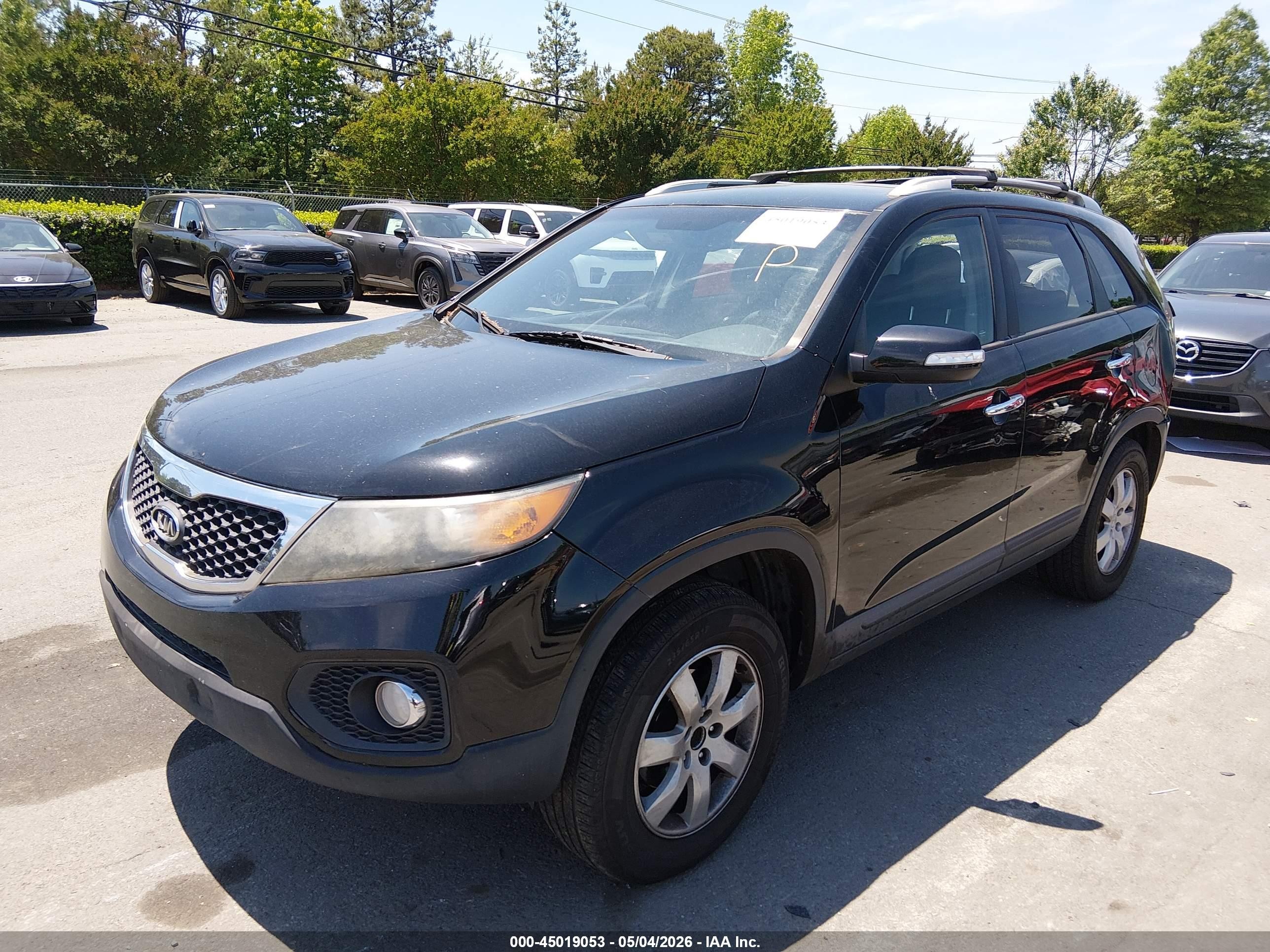 2012 Kia Sorento Lx Black vin: 5XYKT3A66CG230791