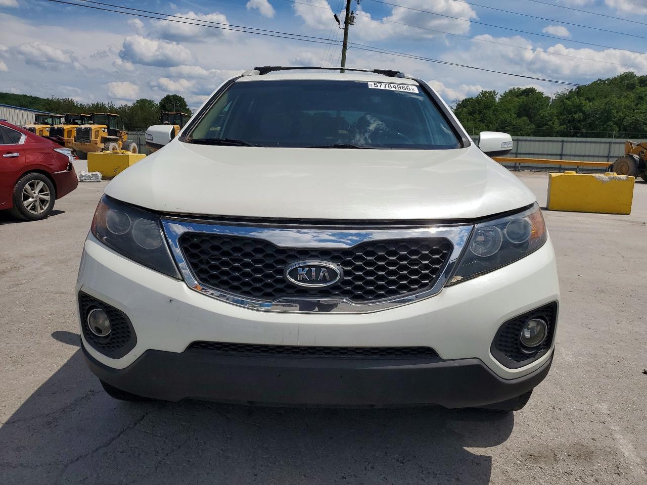 2012 Kia Sorento Lx White vin: 5XYKT3A66CG267890
