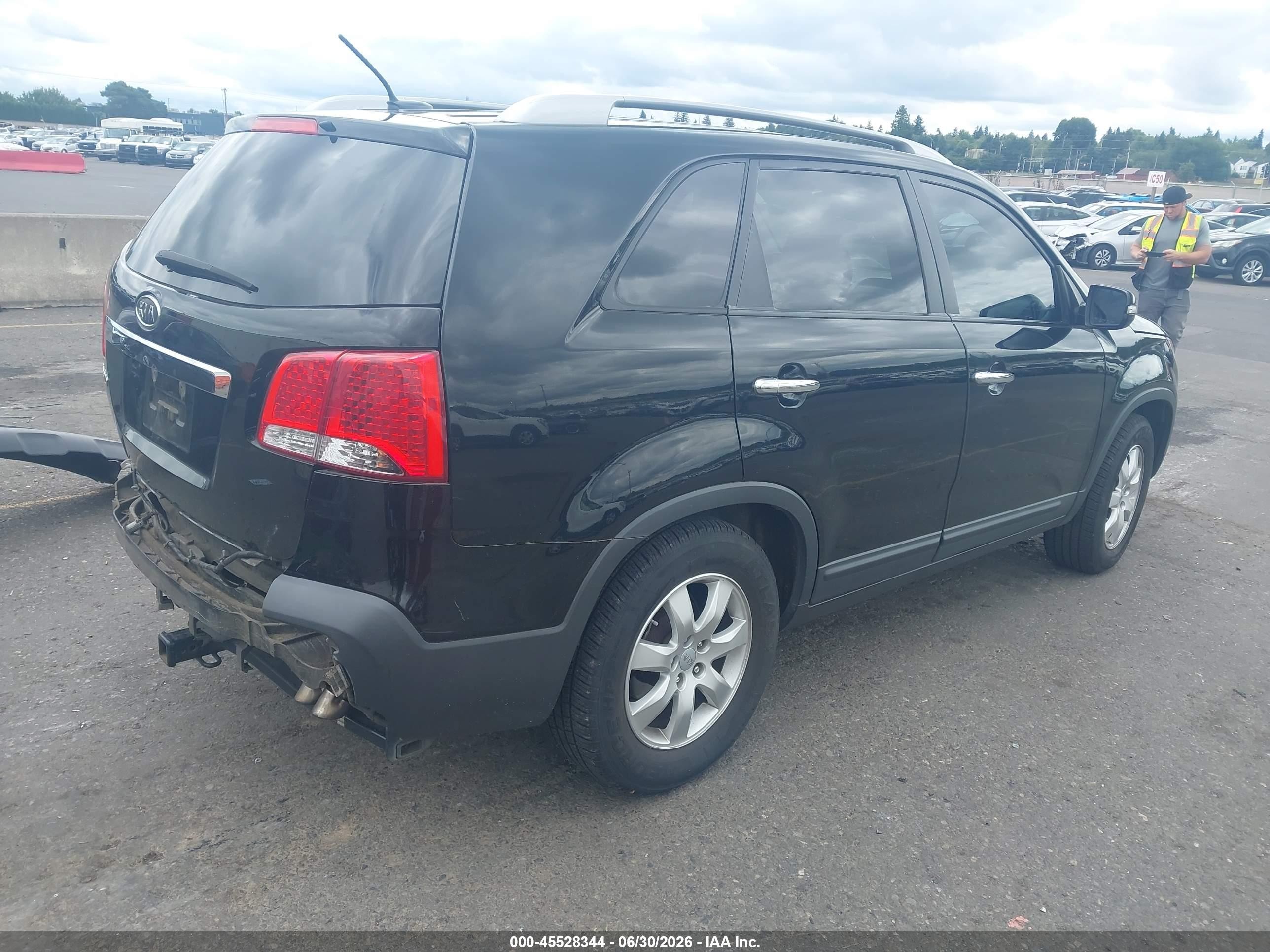 2012 Kia Sorento Lx Black vin: 5XYKT3A66CG268487