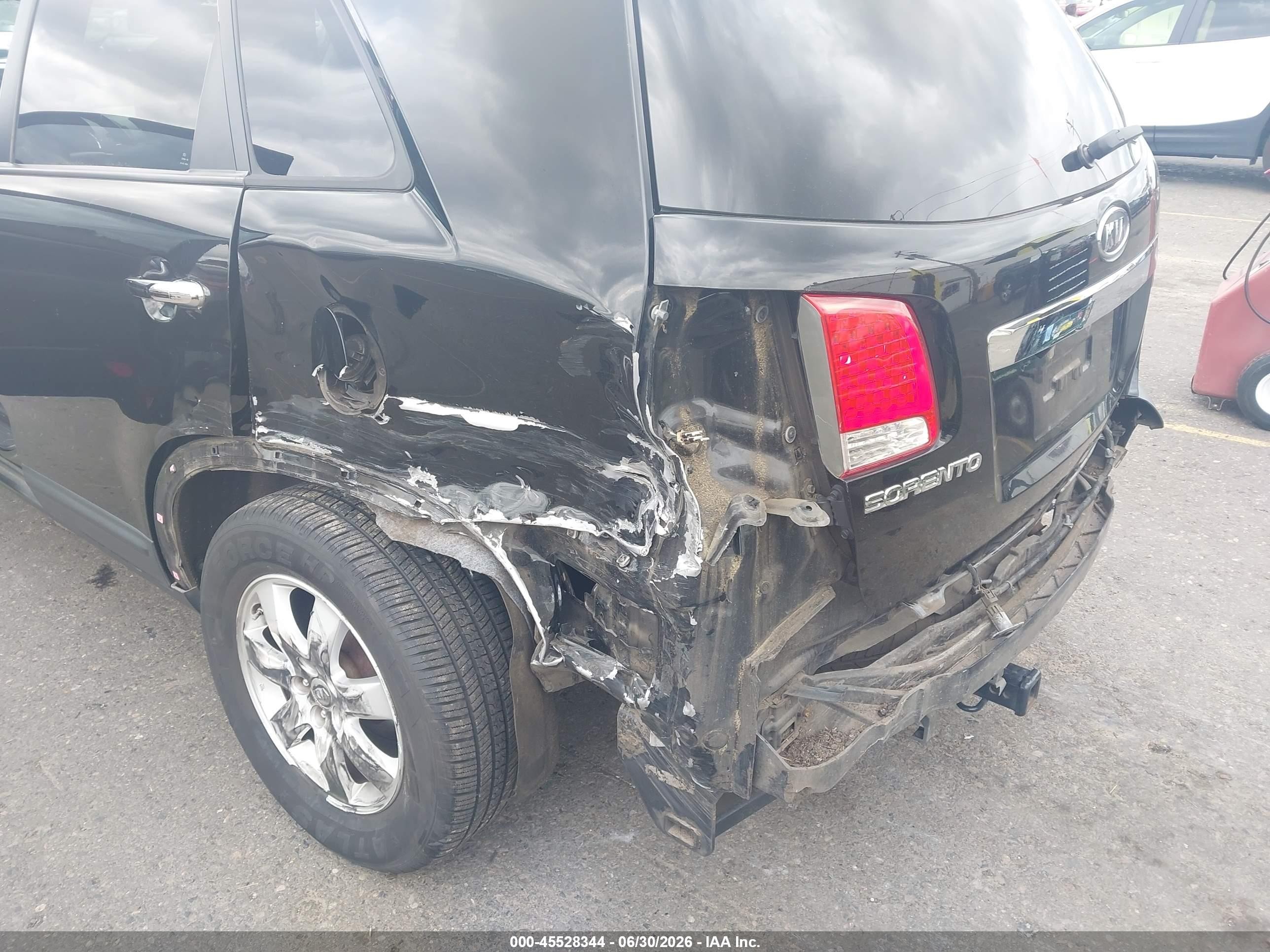 2012 Kia Sorento Lx Black vin: 5XYKT3A66CG268487