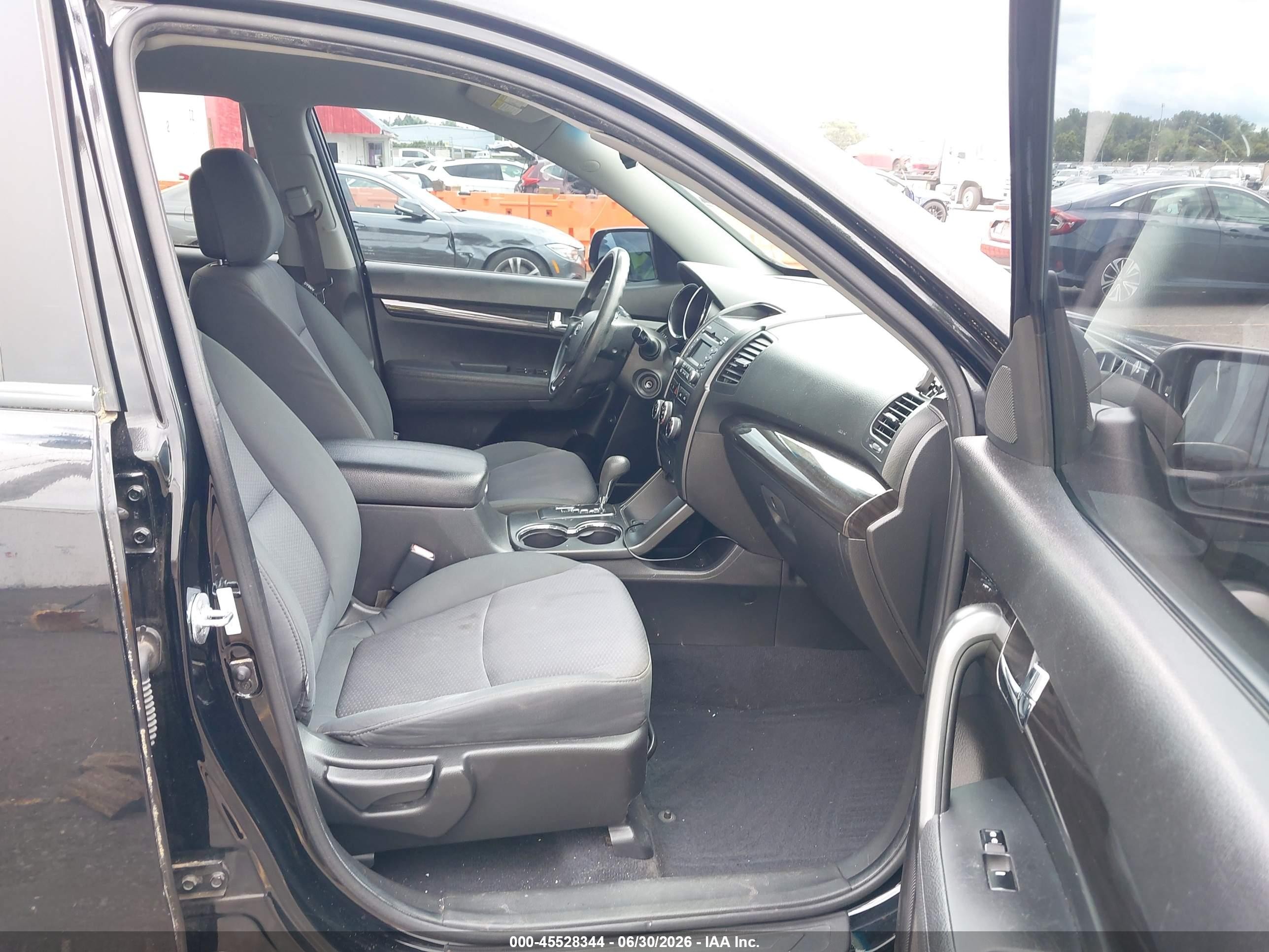 2012 Kia Sorento Lx Black vin: 5XYKT3A66CG268487
