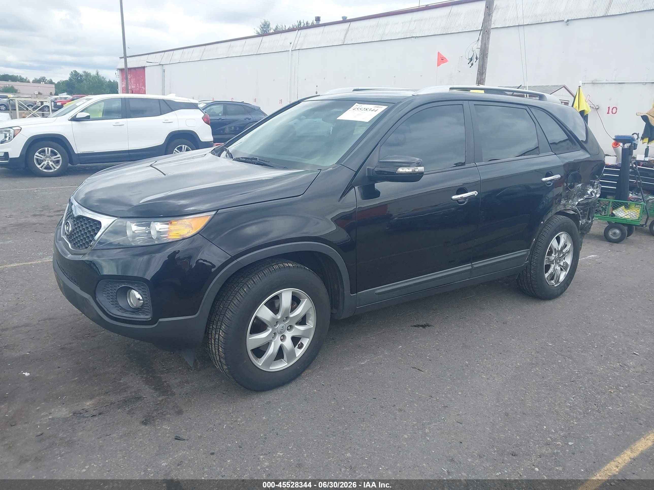 2012 Kia Sorento Lx Black vin: 5XYKT3A66CG268487