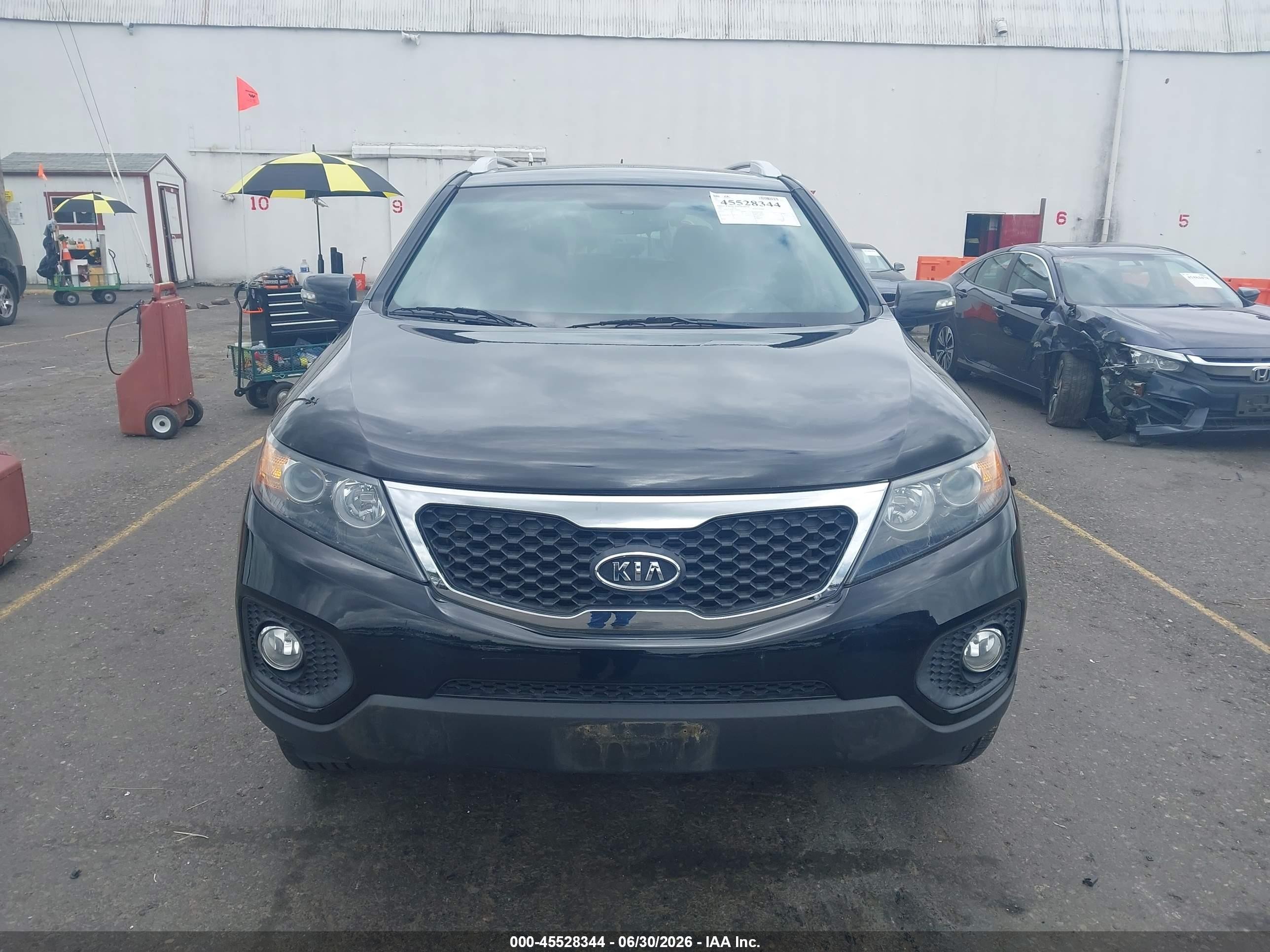 2012 Kia Sorento Lx Black vin: 5XYKT3A66CG268487