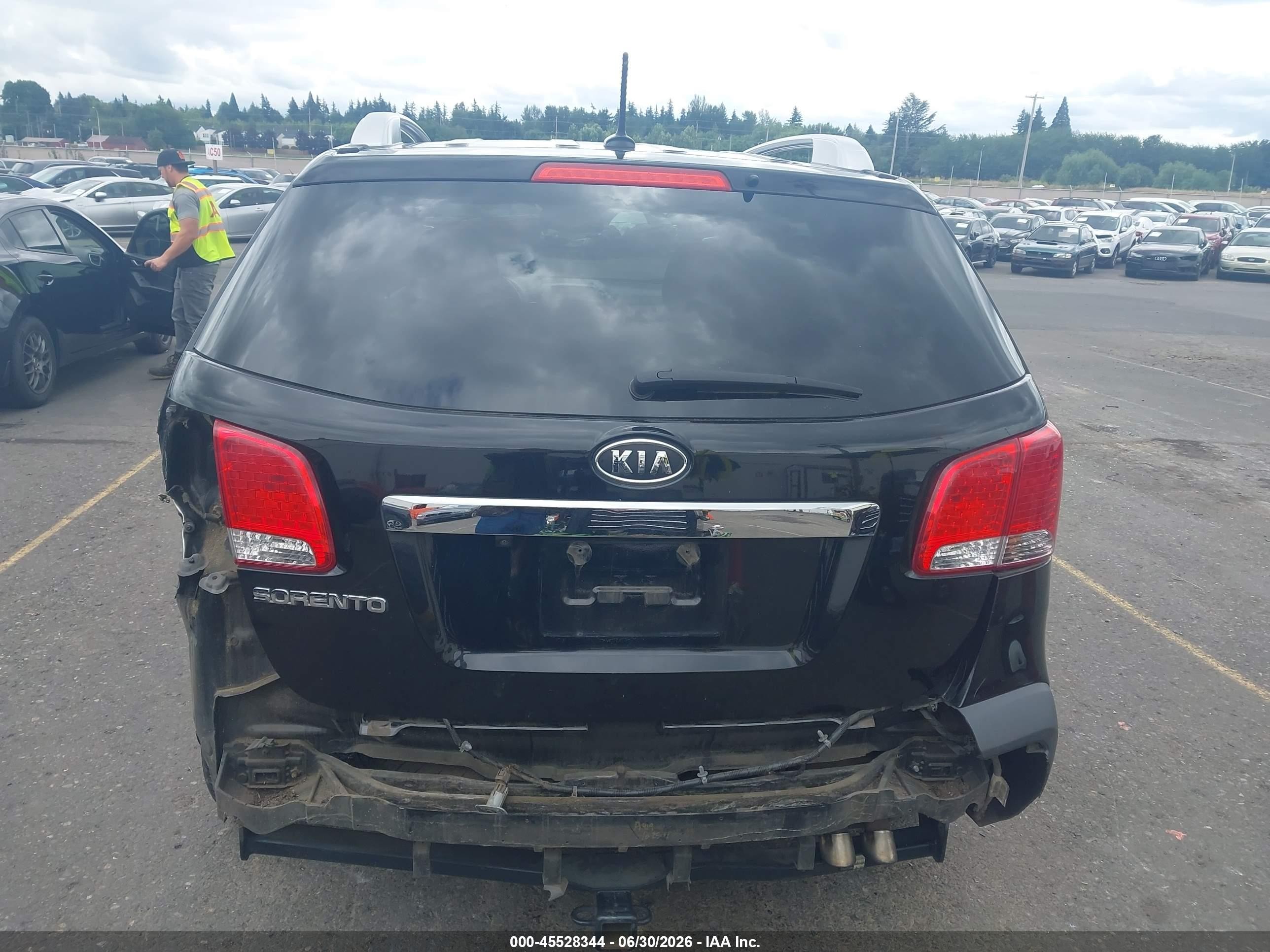 2012 Kia Sorento Lx Black vin: 5XYKT3A66CG268487