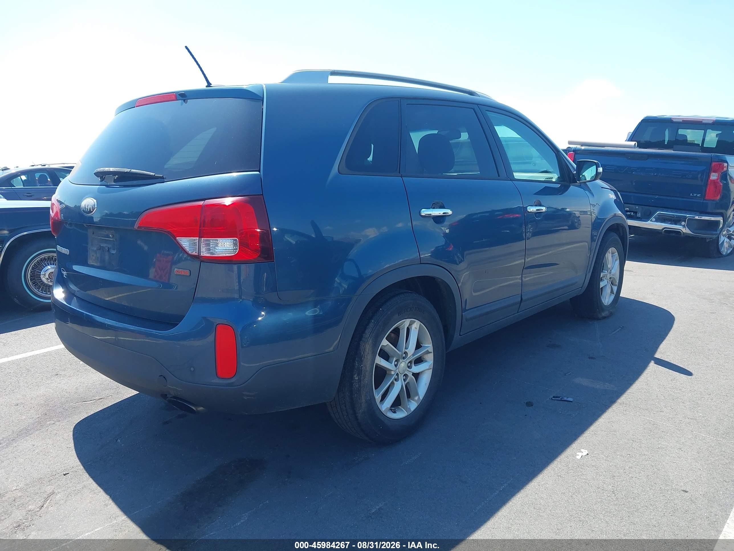 2014 Kia Sorento Lx Blue vin: 5XYKT3A66EG429052