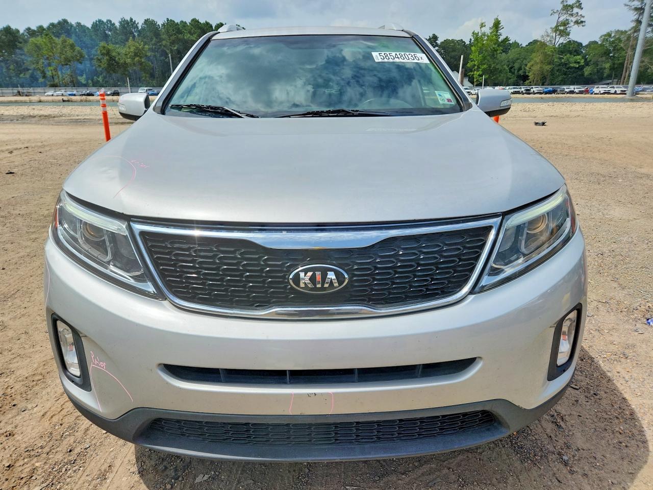 2014 Kia Sorento Lx Silver vin: 5XYKT3A66EG443663
