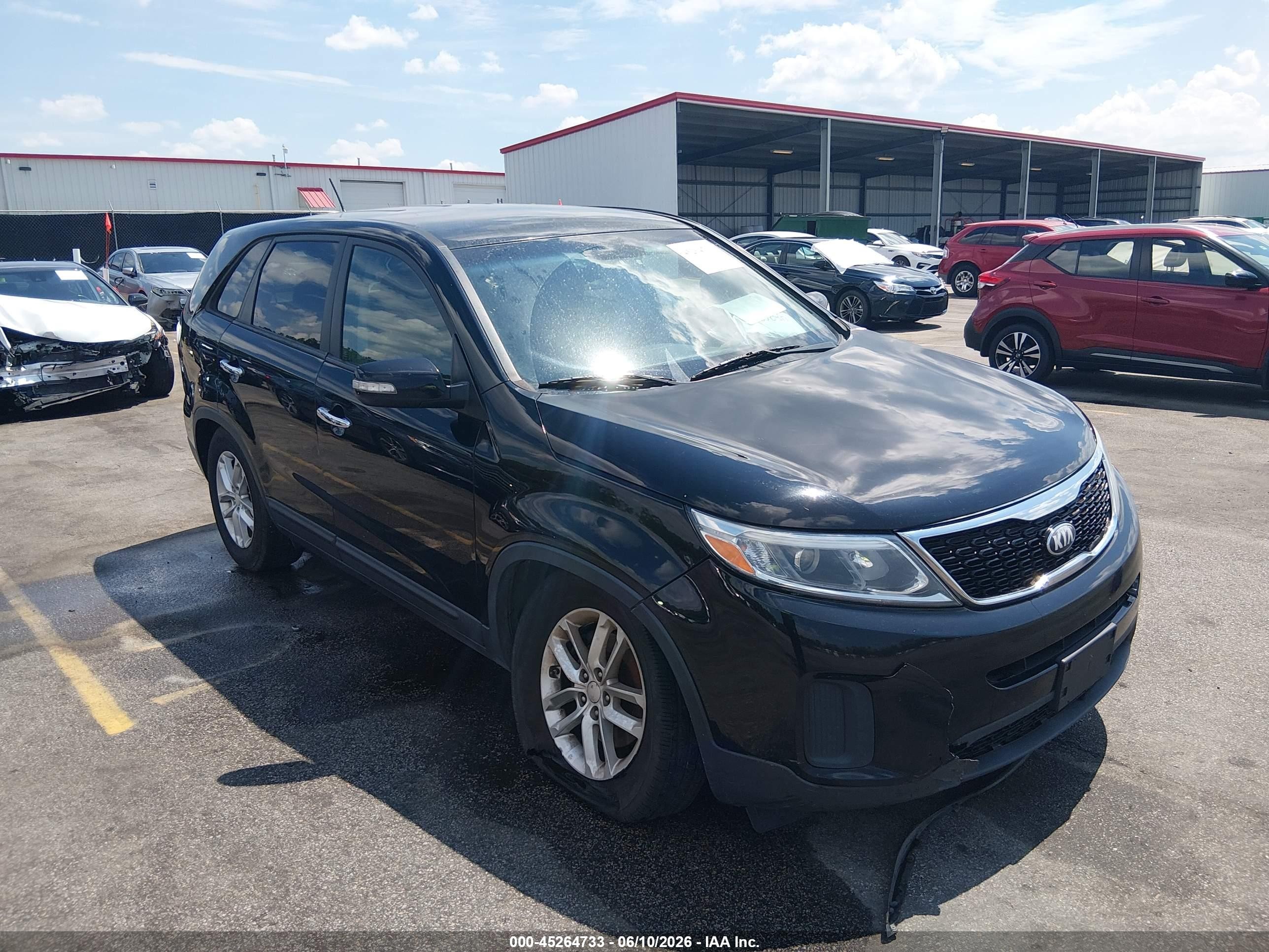2014 Kia Sorento Lx Black vin: 5XYKT3A66EG469700