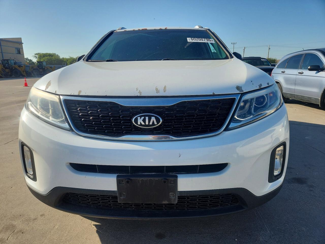 2014 Kia Sorento Lx White vin: 5XYKT3A66EG475738