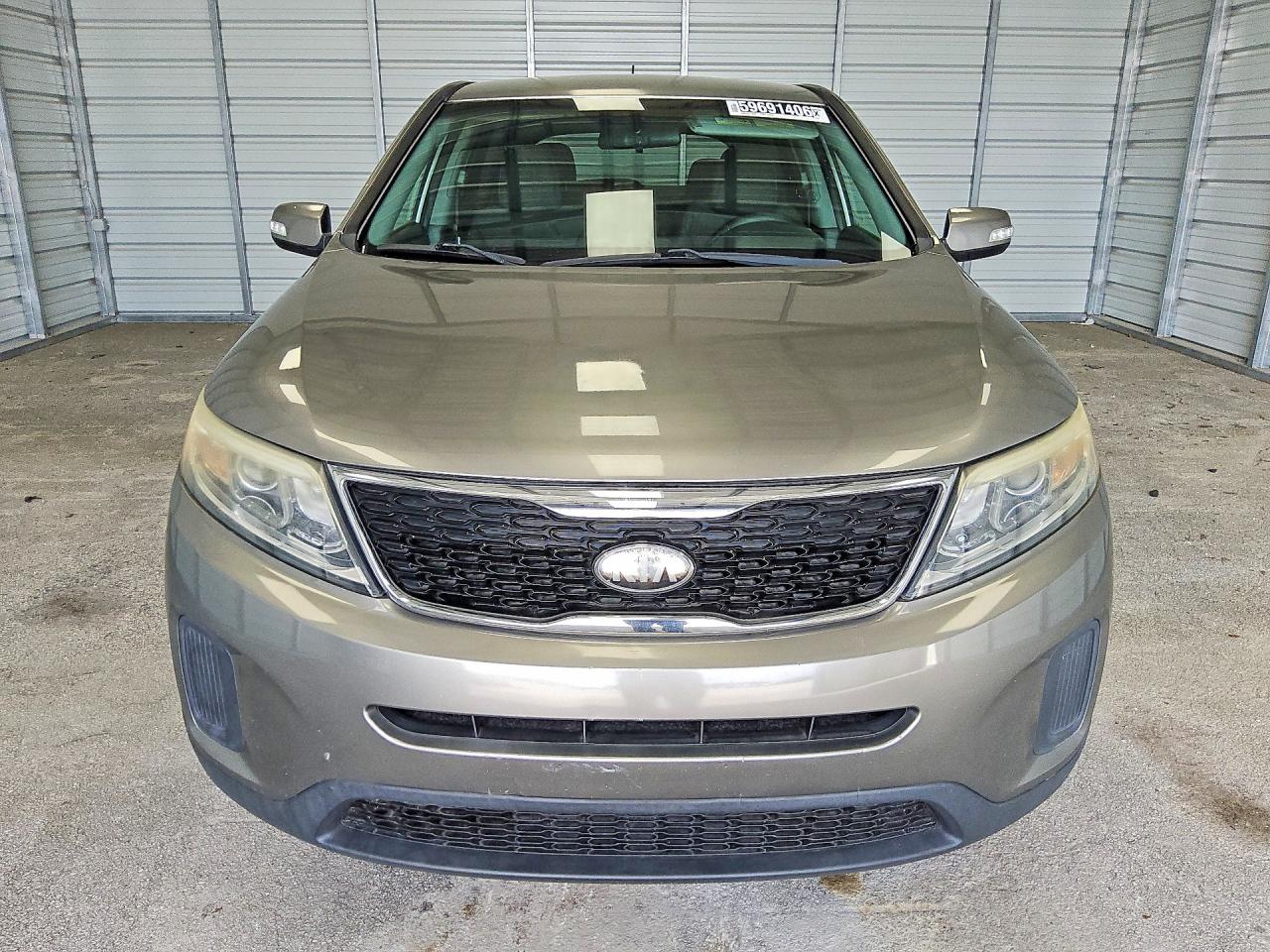 2014 Kia Sorento Lx Silver vin: 5XYKT3A66EG507376