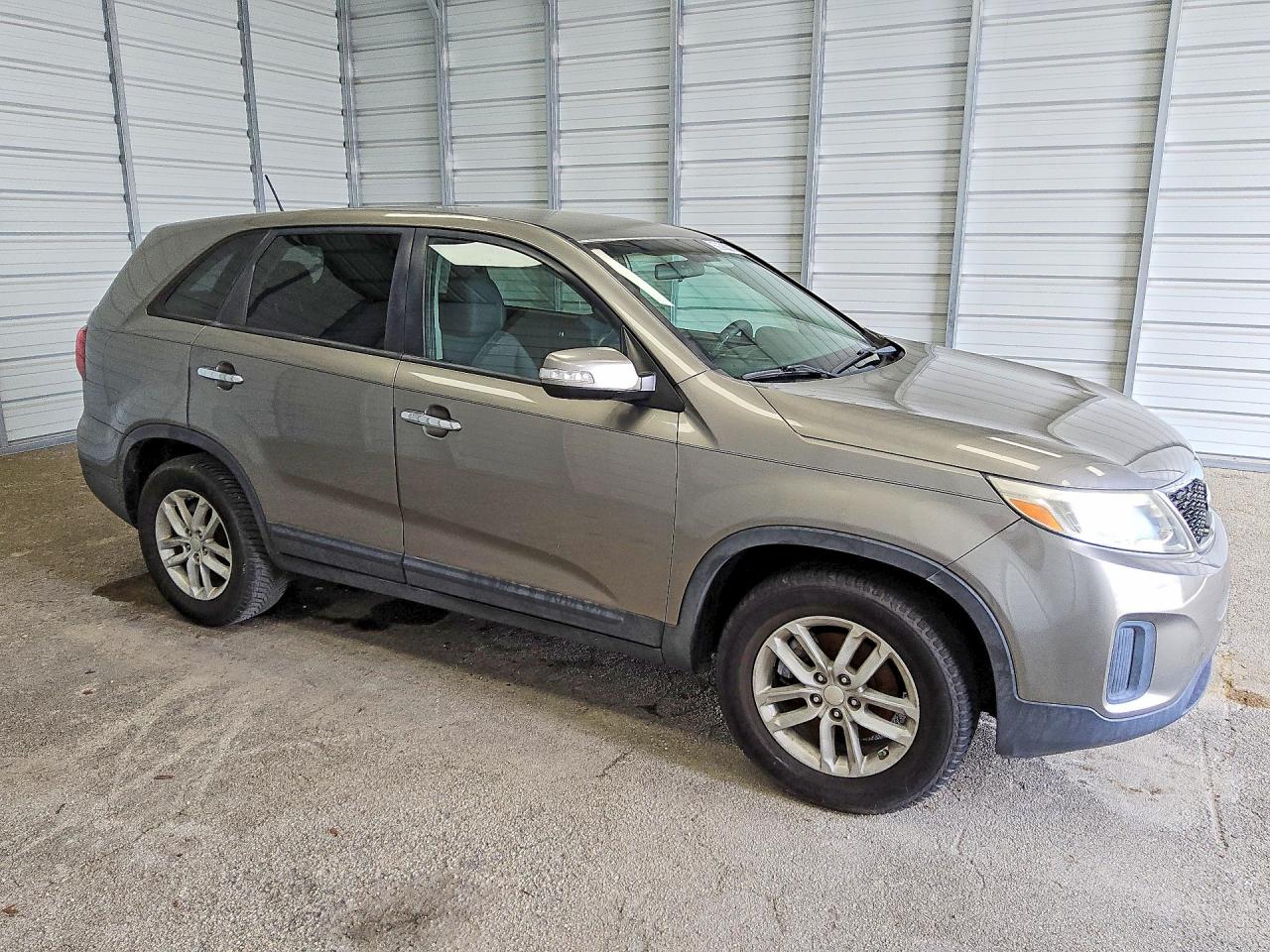 2014 Kia Sorento Lx Silver vin: 5XYKT3A66EG507376