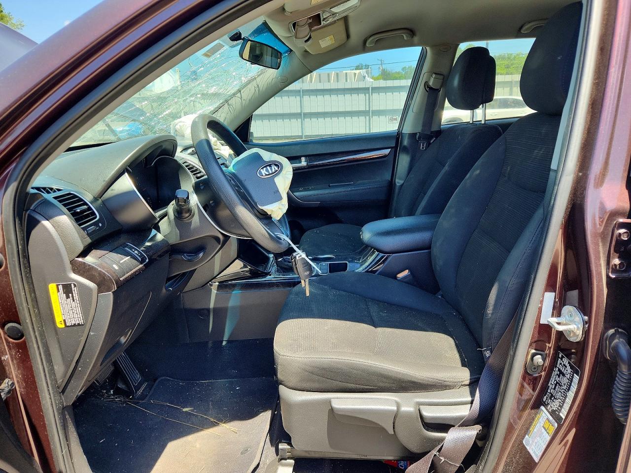 2014 Kia Sorento Lx Burgundy vin: 5XYKT3A66EG513467
