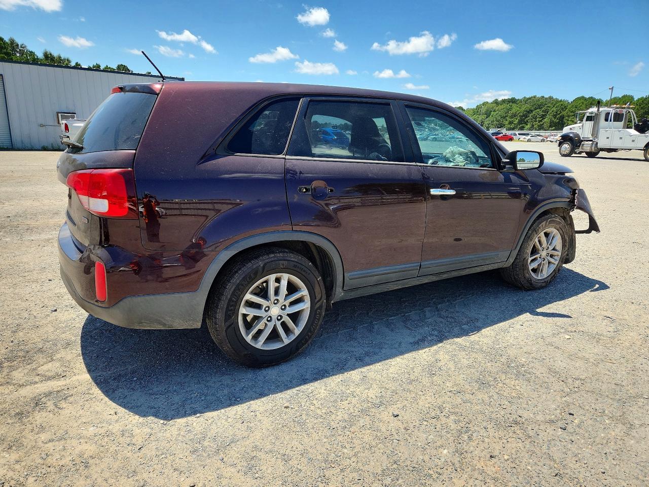 2014 Kia Sorento Lx Burgundy vin: 5XYKT3A66EG513467