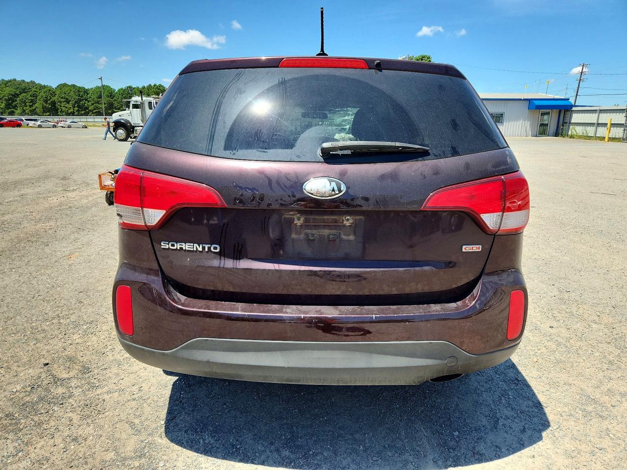 2014 Kia Sorento Lx Burgundy vin: 5XYKT3A66EG513467