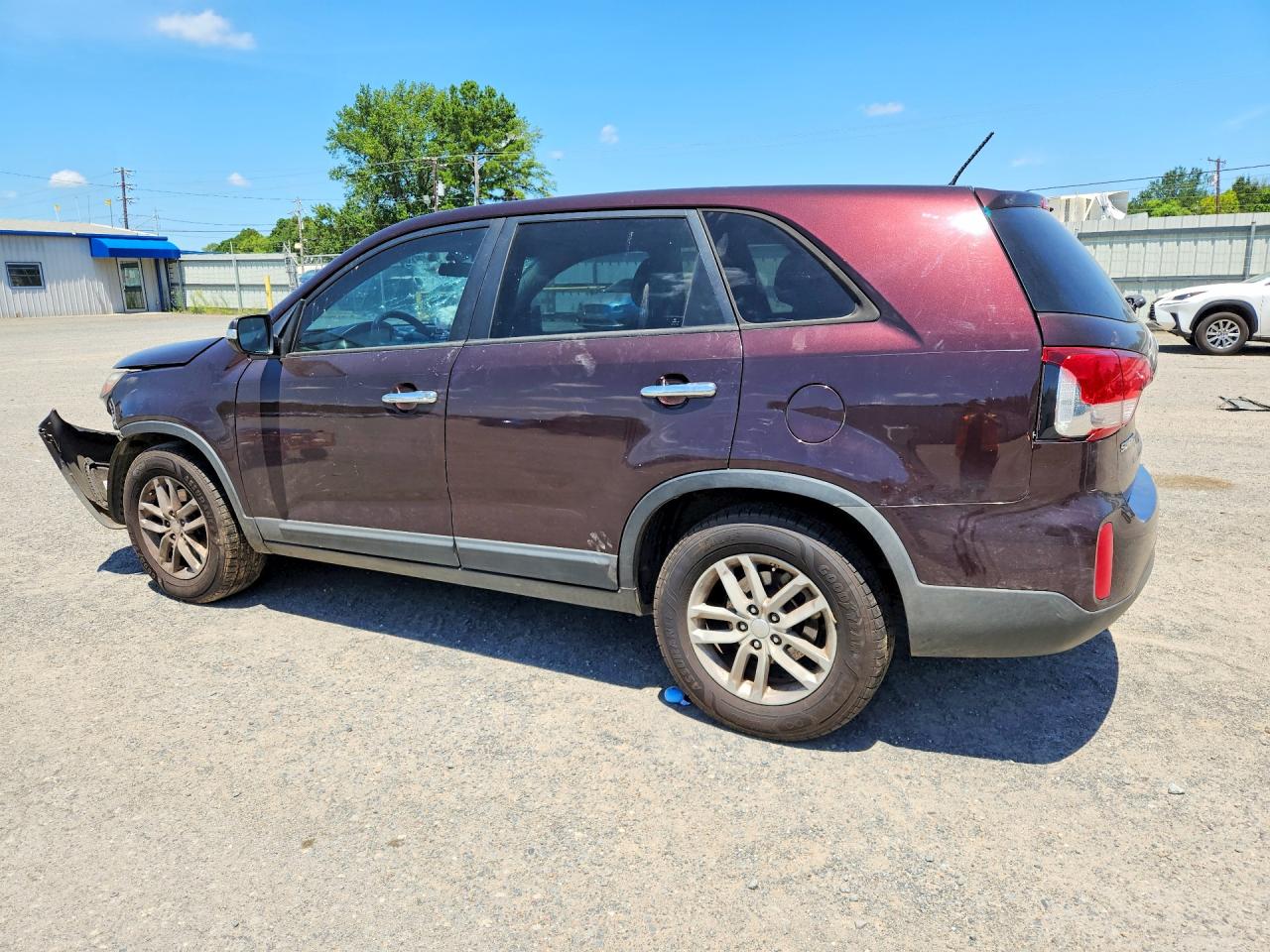 2014 Kia Sorento Lx Burgundy vin: 5XYKT3A66EG513467