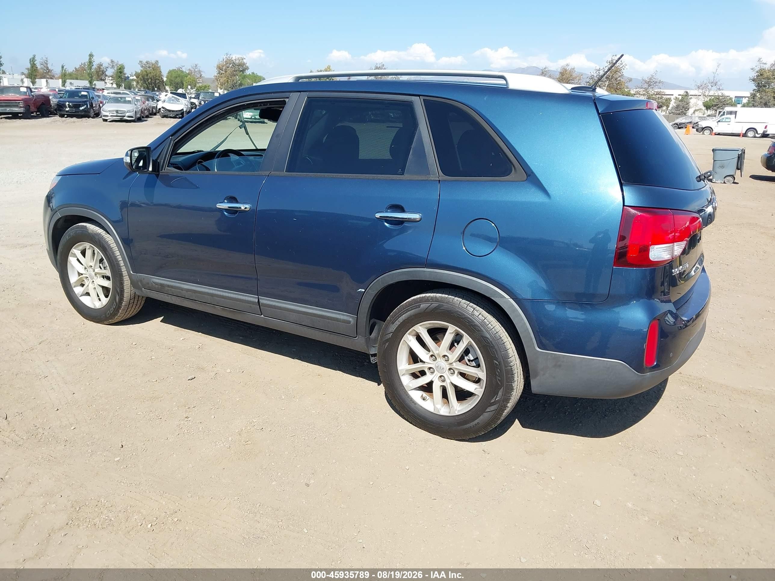2014 Kia Sorento Lx Blue vin: 5XYKT3A66EG515705