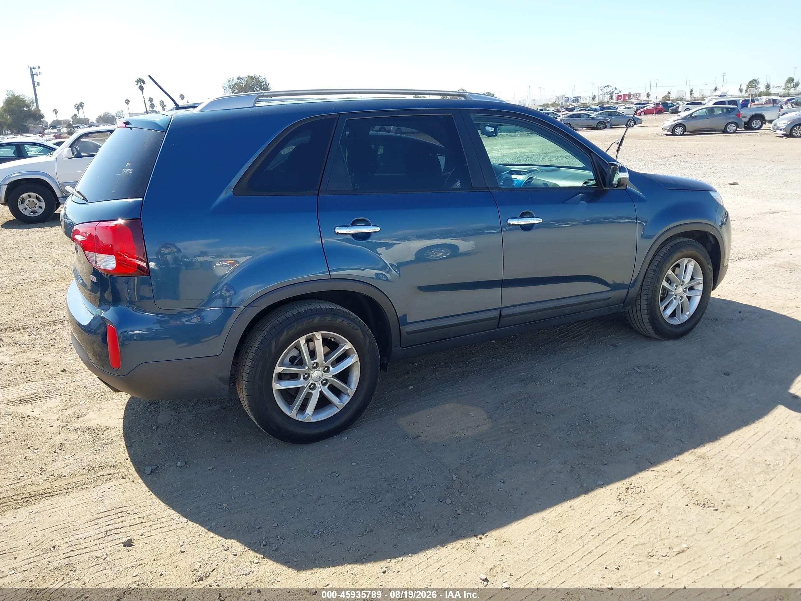 2014 Kia Sorento Lx Blue vin: 5XYKT3A66EG515705