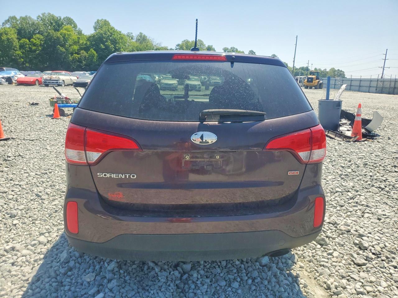 2014 Kia Sorento Lx Burgundy vin: 5XYKT3A66EG524033