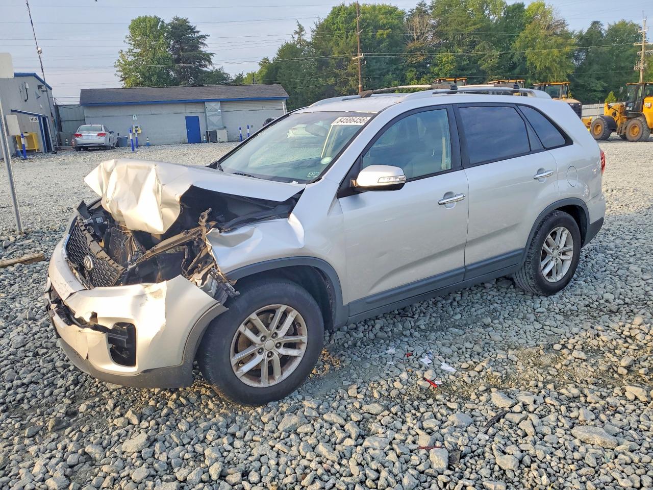 2014 Kia Sorento Lx Серебряный vin: 5XYKT3A66EG528003