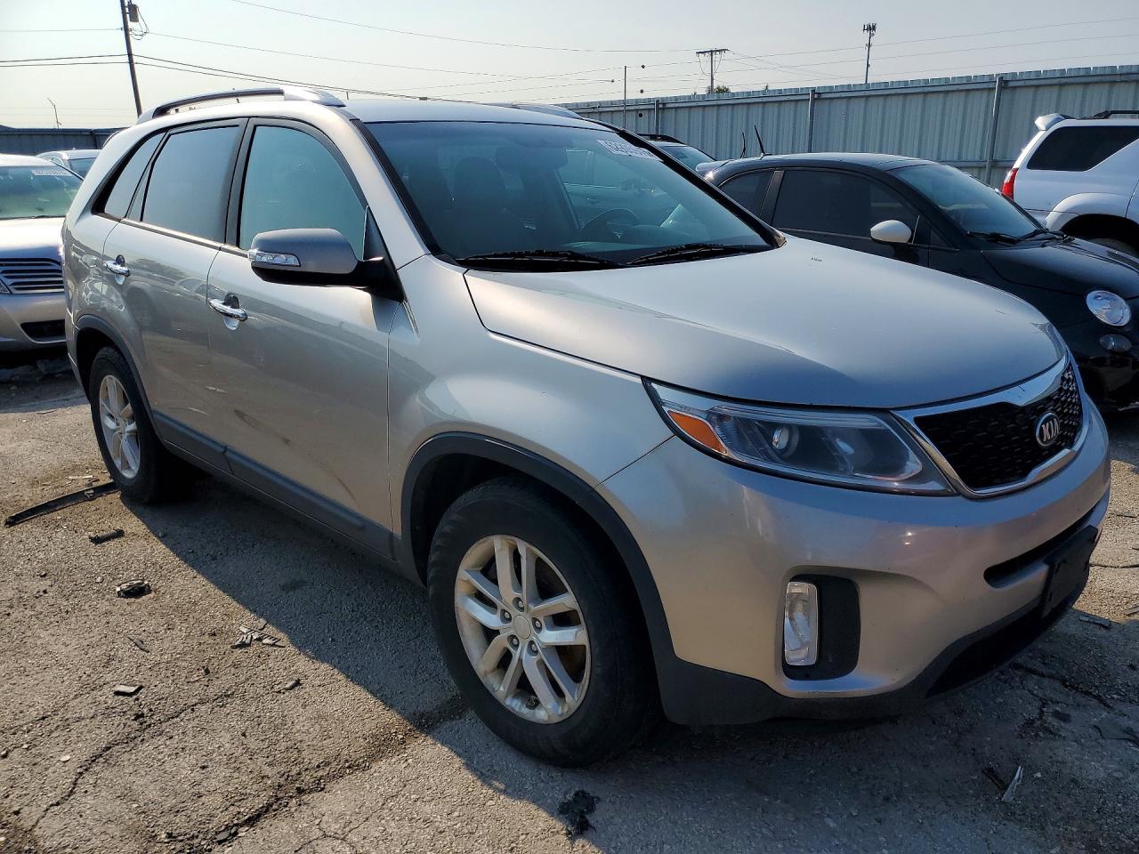 2014 Kia Sorento Lx Silver vin: 5XYKT3A66EG537851
