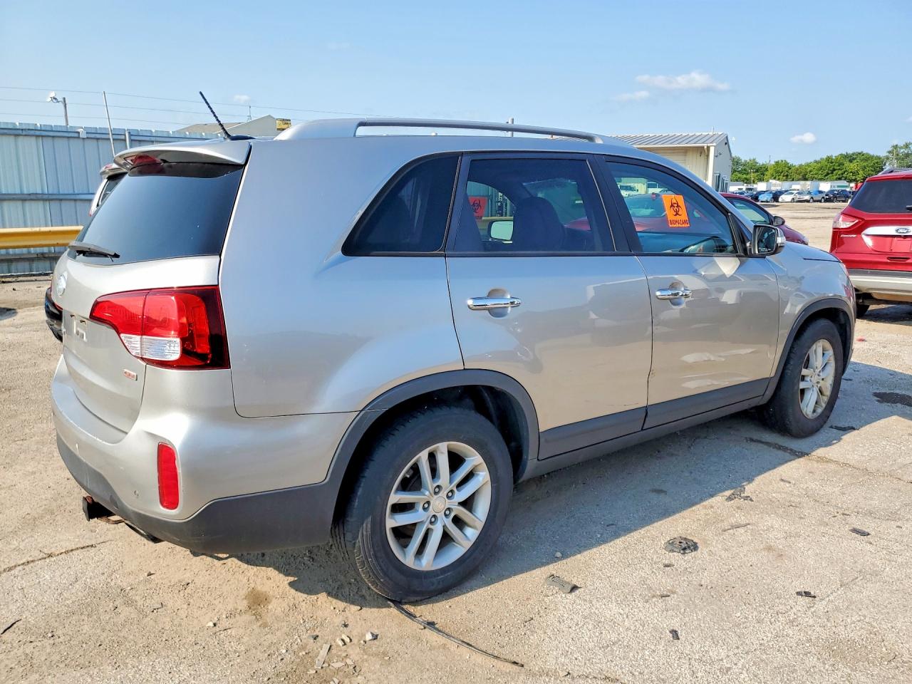 2014 Kia Sorento Lx Silver vin: 5XYKT3A66EG537851