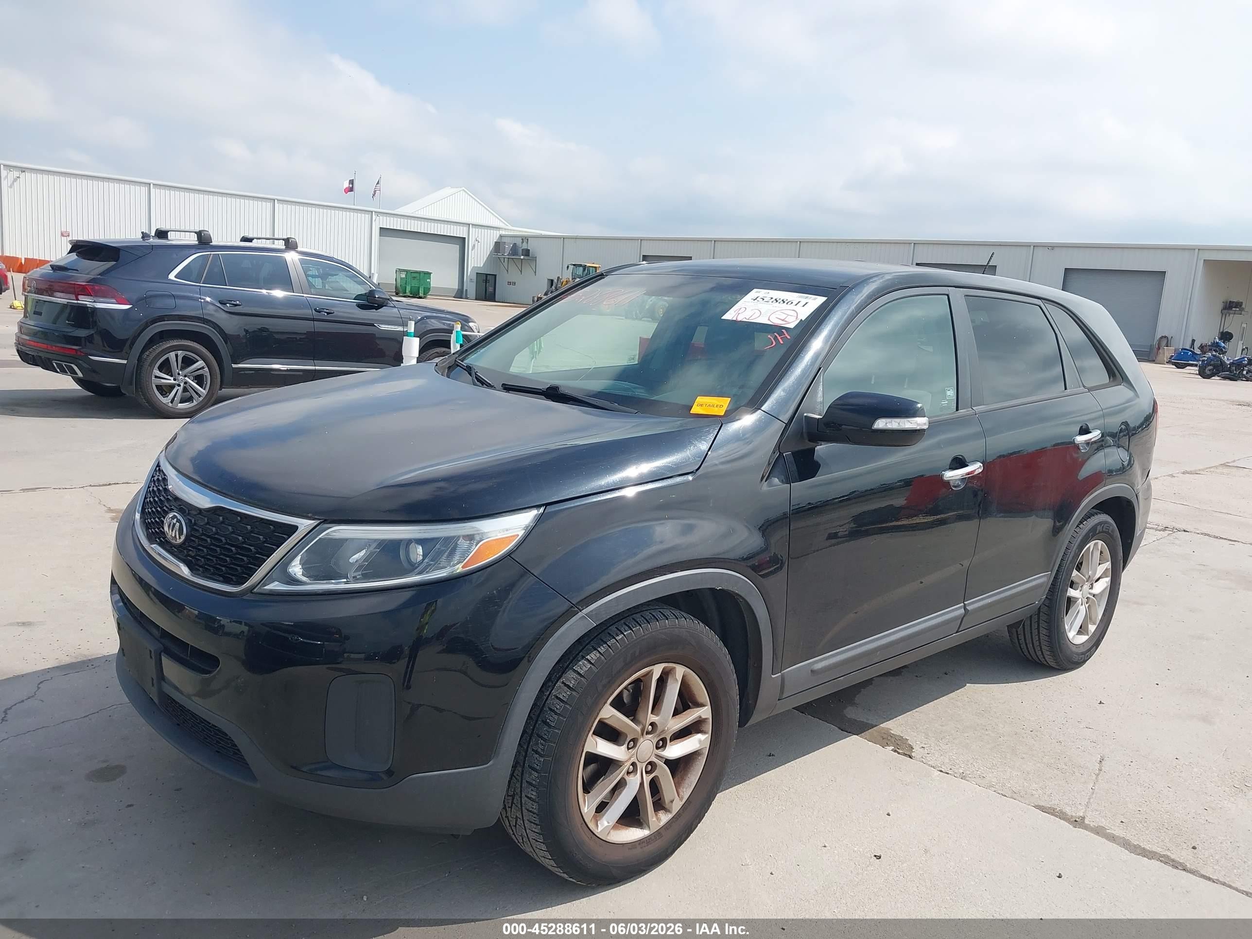 2015 Kia Sorento Lx Black vin: 5XYKT3A66FG551251