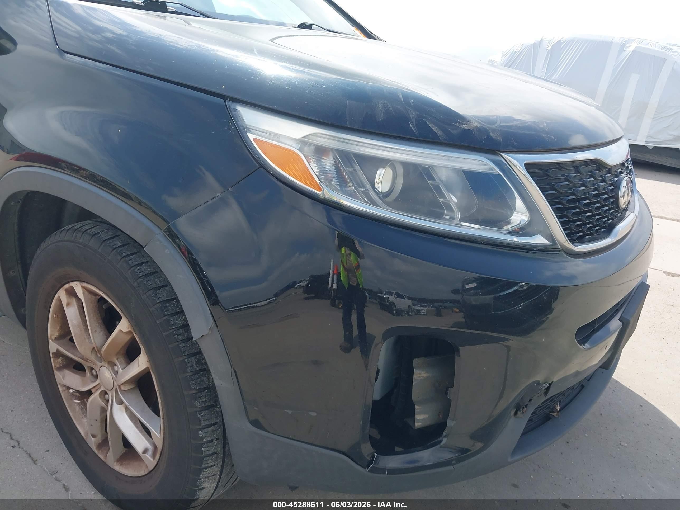 2015 Kia Sorento Lx Black vin: 5XYKT3A66FG551251