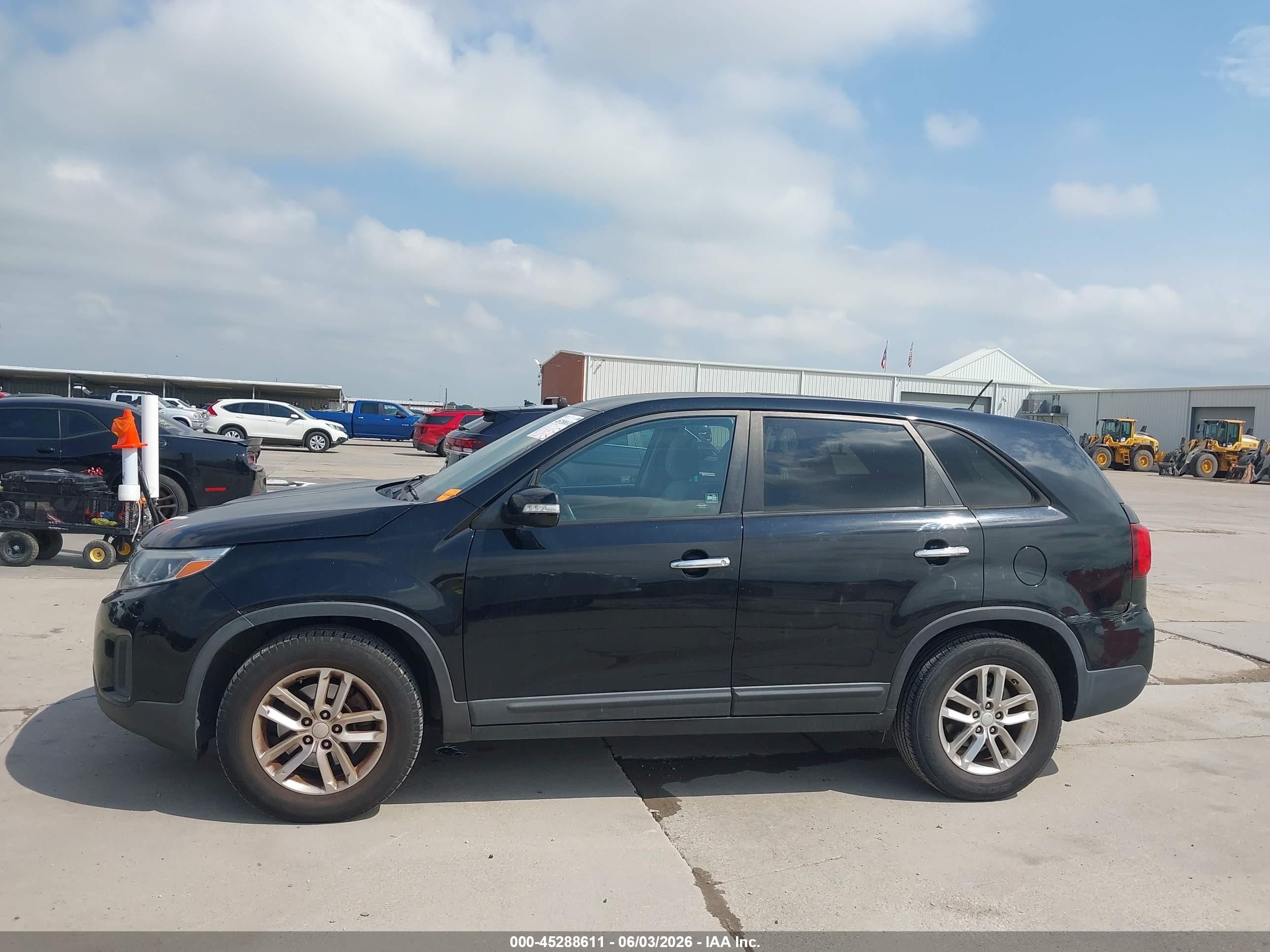 2015 Kia Sorento Lx Black vin: 5XYKT3A66FG551251