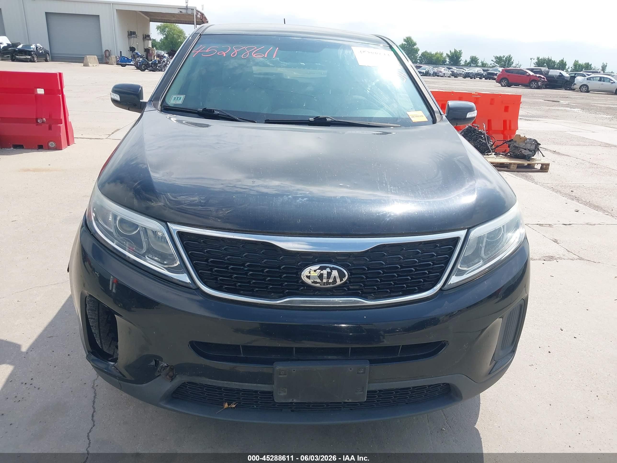 2015 Kia Sorento Lx Black vin: 5XYKT3A66FG551251