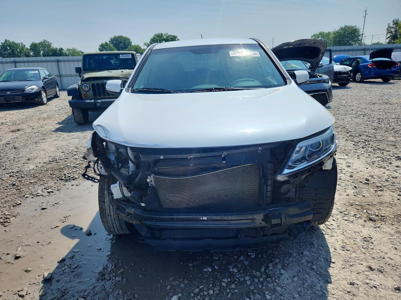 2015 Kia Sorento Lx White vin: 5XYKT3A66FG568910