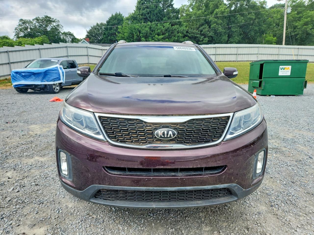 2015 Kia Sorento Lx Maroon vin: 5XYKT3A66FG577882