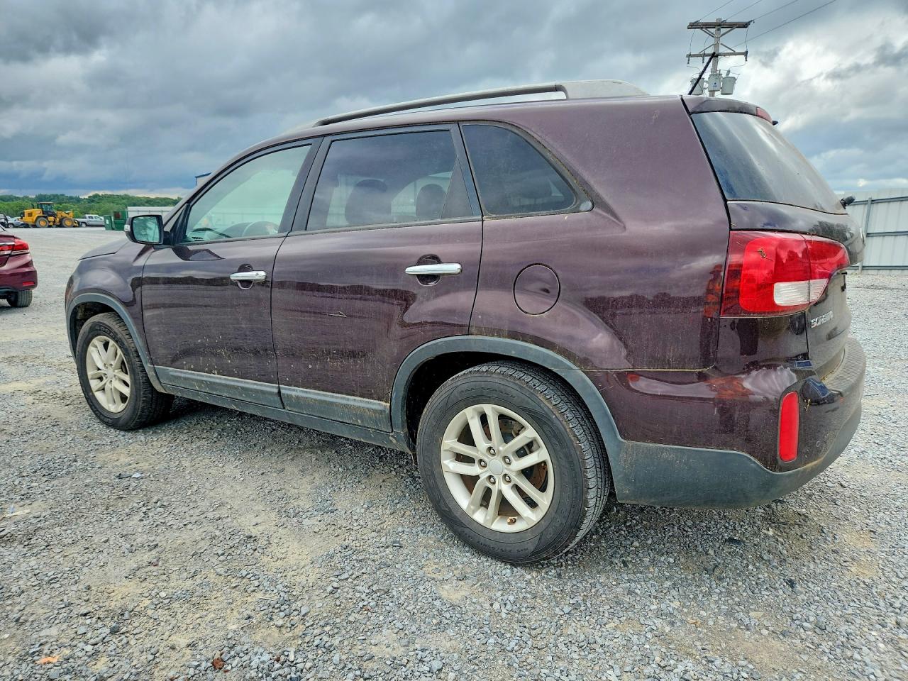 2015 Kia Sorento Lx Maroon vin: 5XYKT3A66FG577882