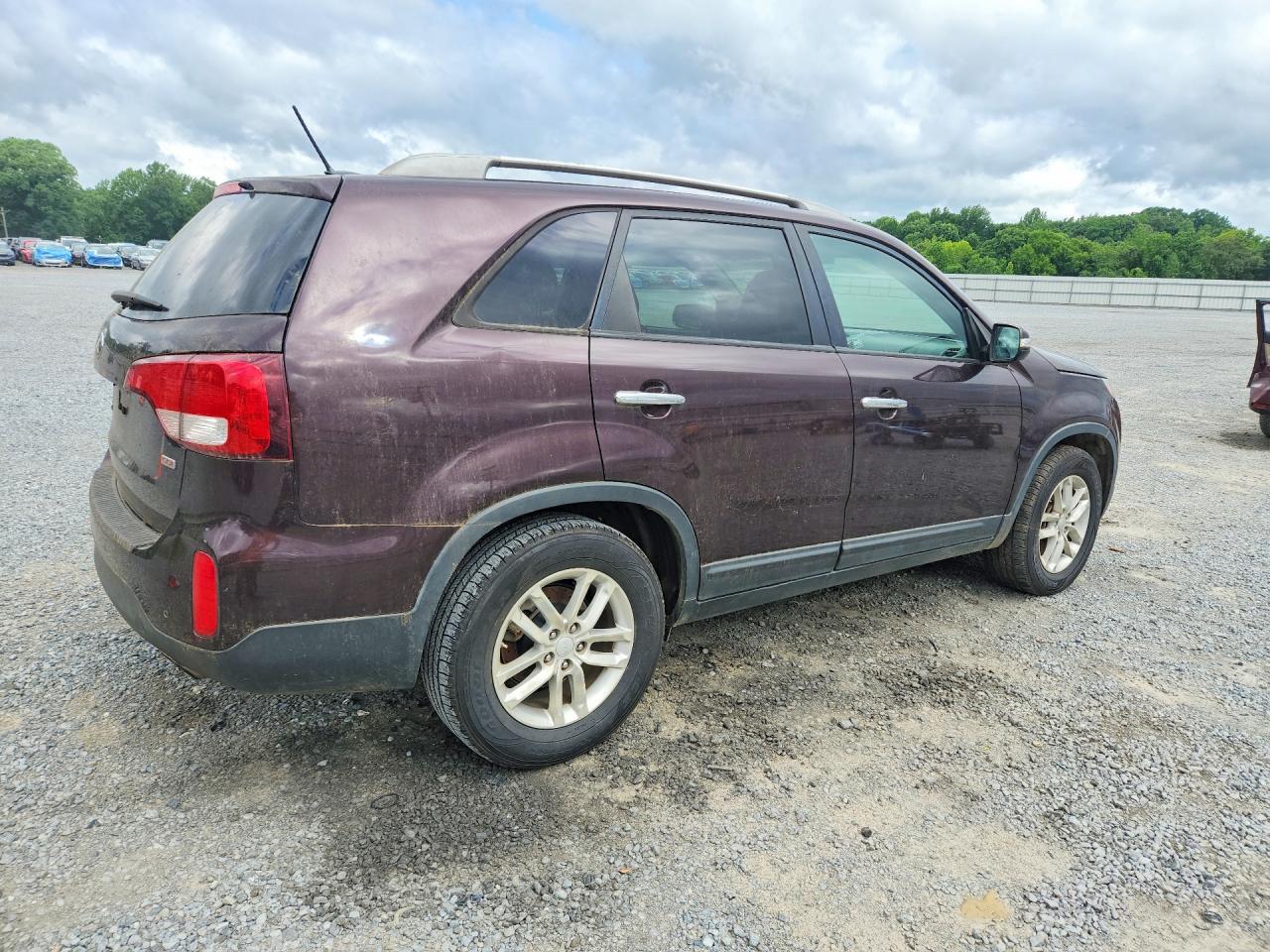 2015 Kia Sorento Lx Maroon vin: 5XYKT3A66FG577882