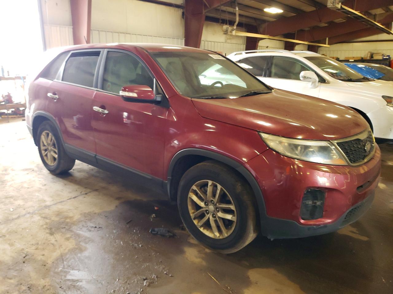 2015 Kia Sorento Lx Red vin: 5XYKT3A66FG581768
