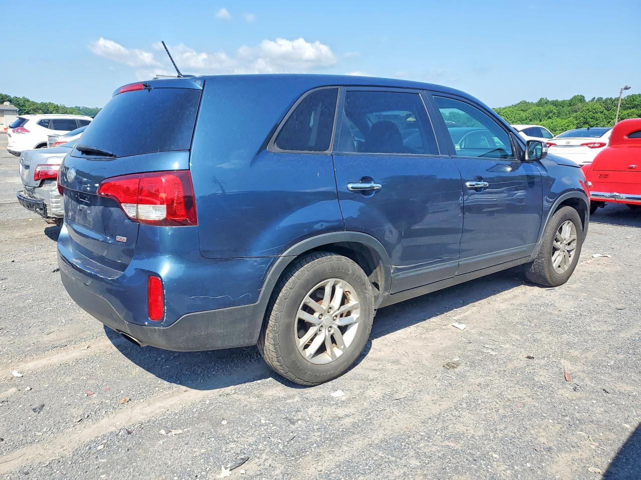 2015 Kia Sorento Lx Blue vin: 5XYKT3A66FG589501
