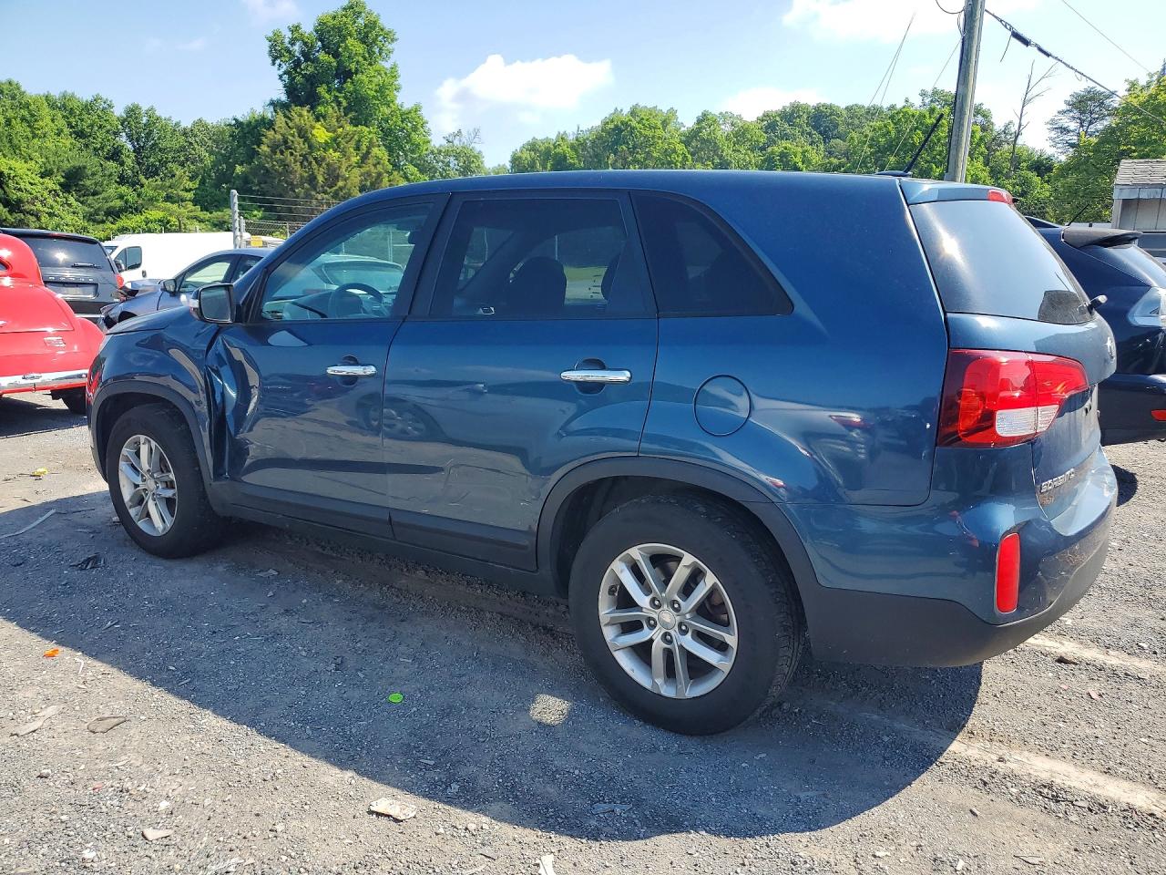2015 Kia Sorento Lx Blue vin: 5XYKT3A66FG589501