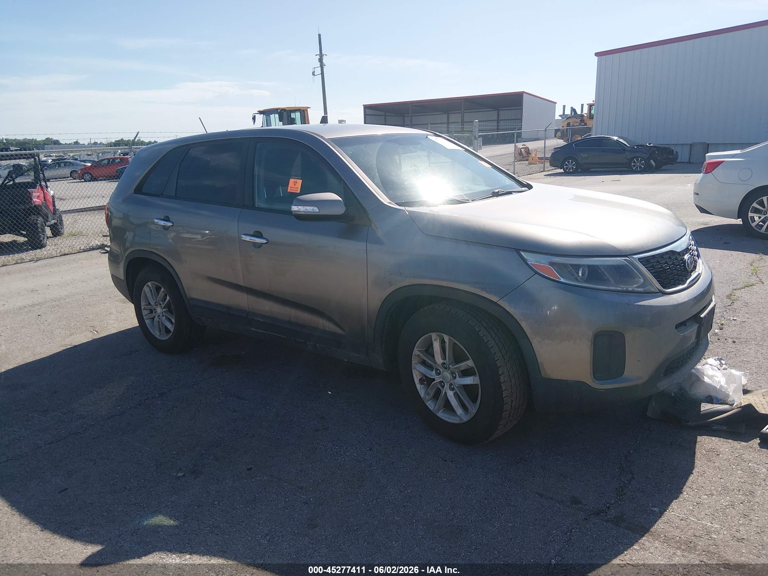 2015 Kia Sorento Lx Gray vin: 5XYKT3A66FG602022