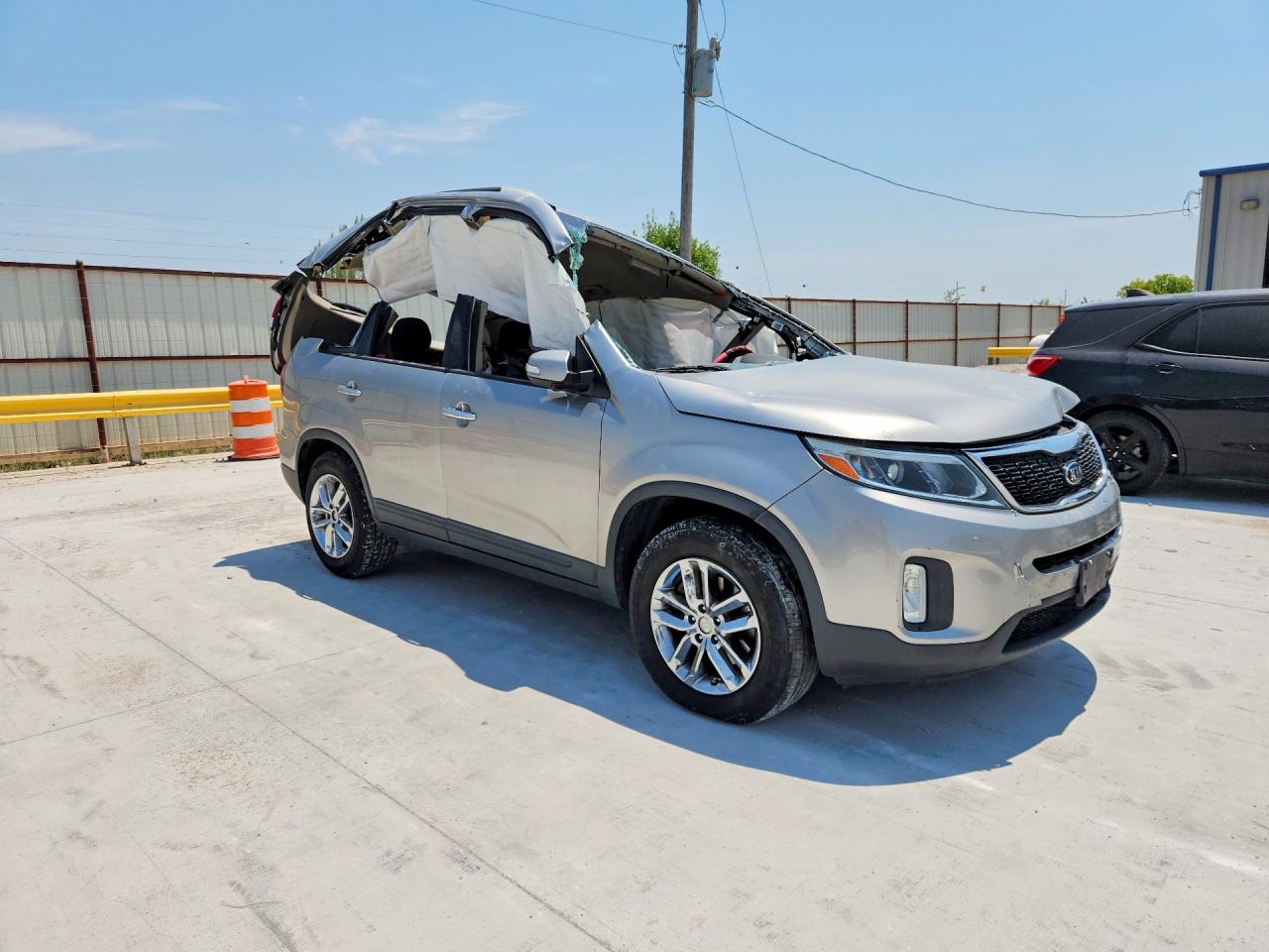 2015 Kia Sorento Lx Silver vin: 5XYKT3A66FG605230