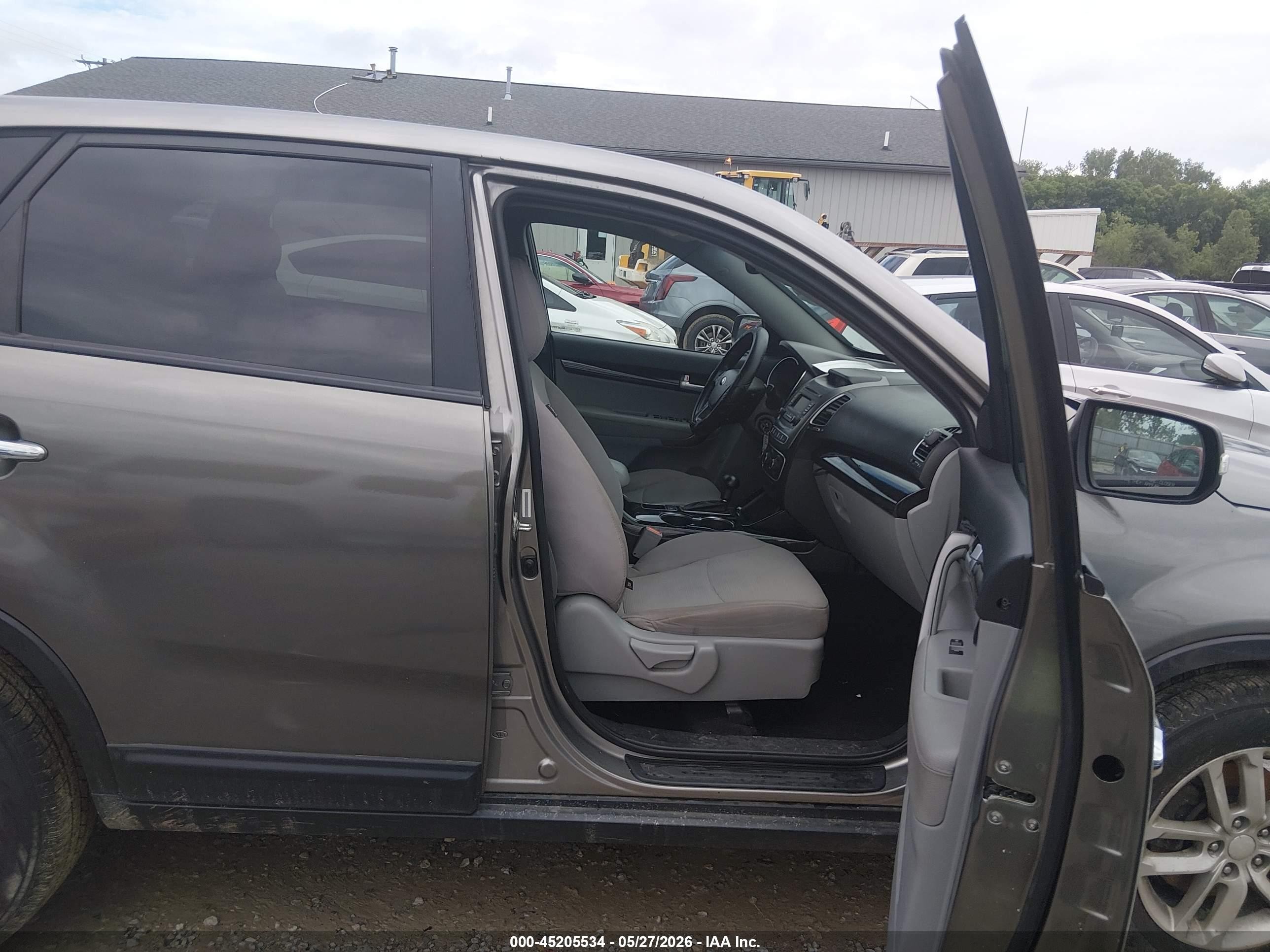 2015 Kia Sorento Lx Gray vin: 5XYKT3A66FG618169