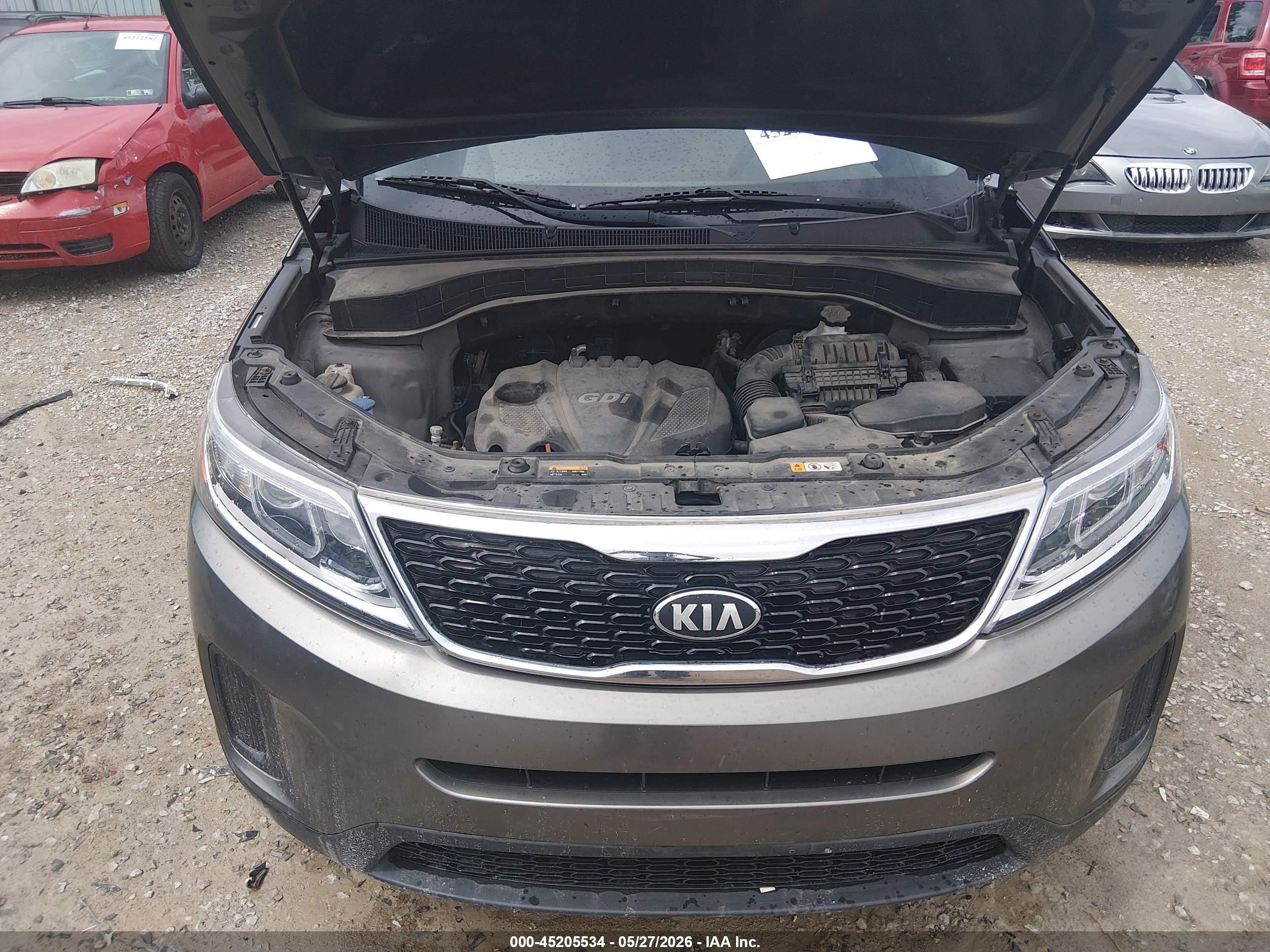 2015 Kia Sorento Lx Gray vin: 5XYKT3A66FG618169