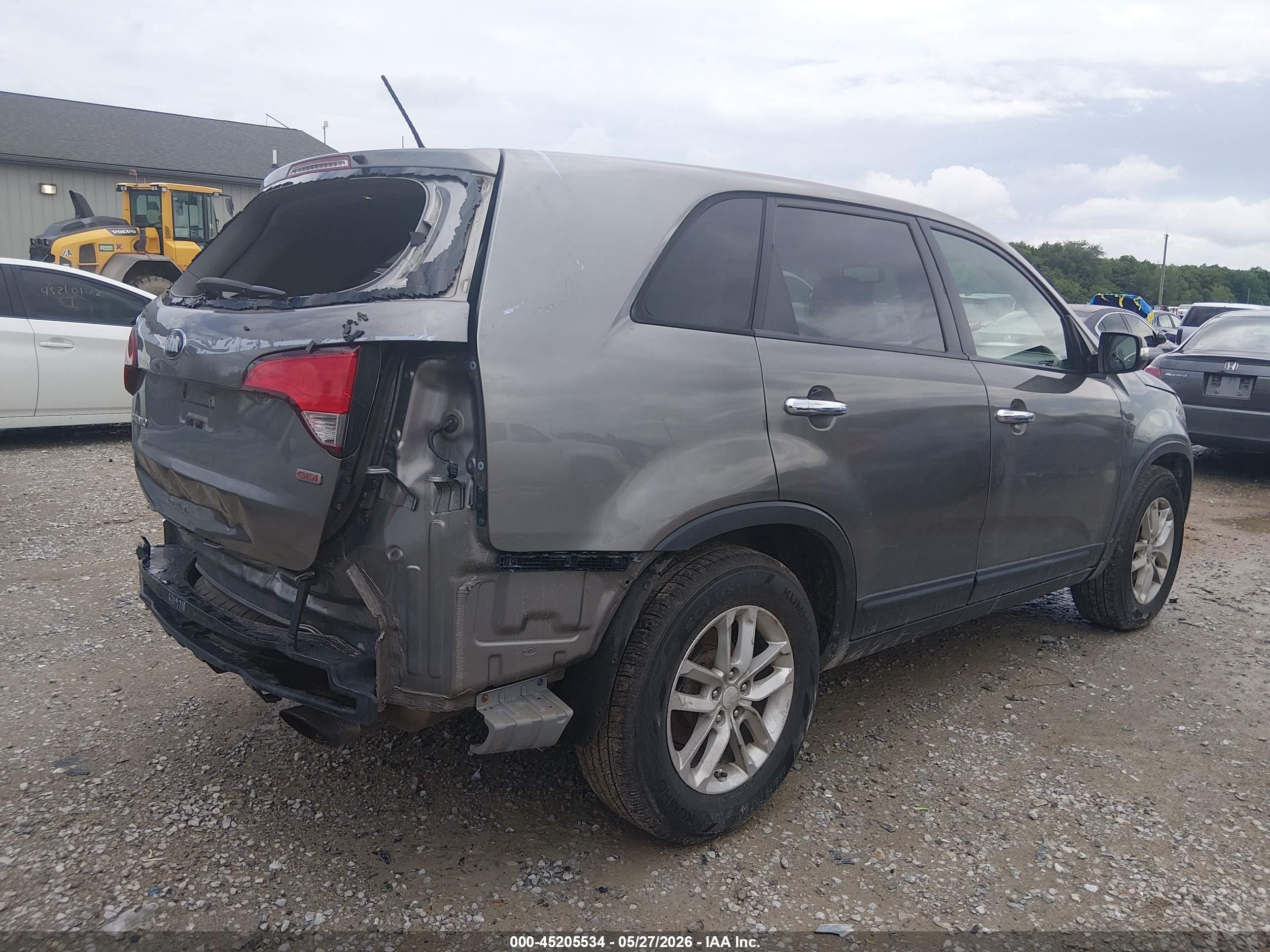 2015 Kia Sorento Lx Gray vin: 5XYKT3A66FG618169